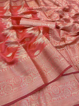 Abstract Baby PInk Colour Look Soft Silk Saree
