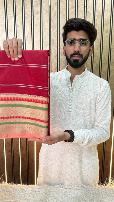 Maroon Warm Silk Banarasi Saree