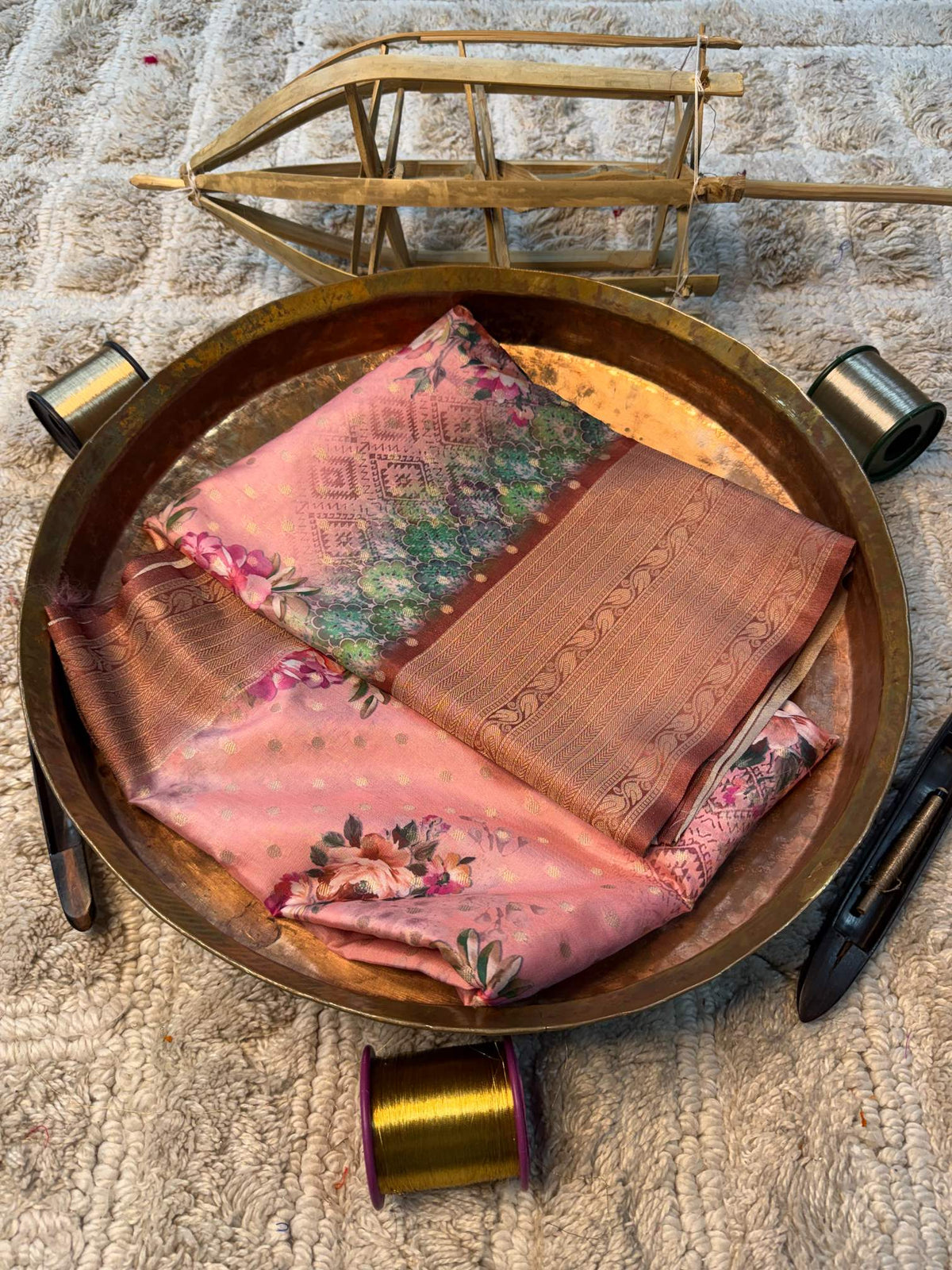Eccentric zari weave Softsilk Banarasi Saree