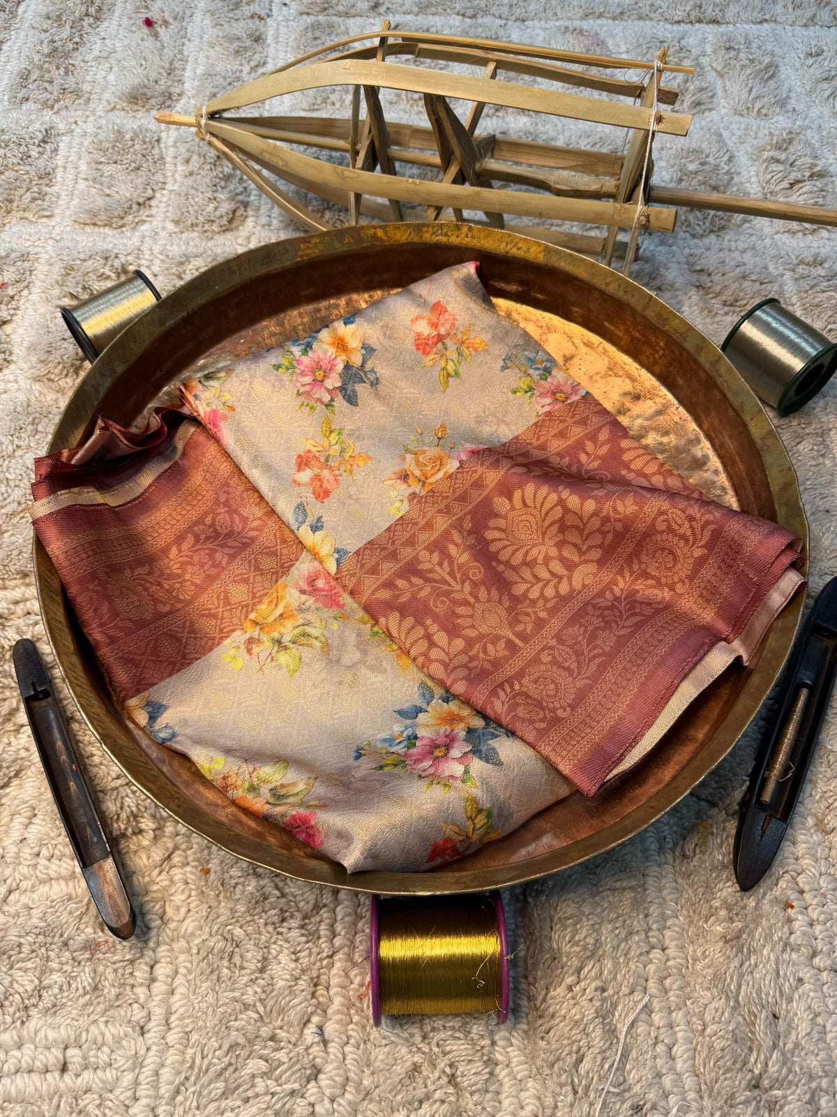 Eccentric zari weave Softsilk Banarasi Saree