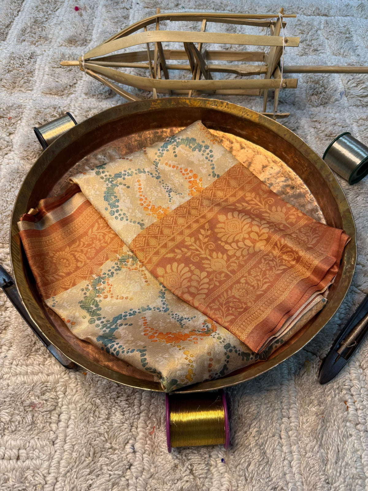 Soft Cotton Silk Rtique Zari Banarasi Saree