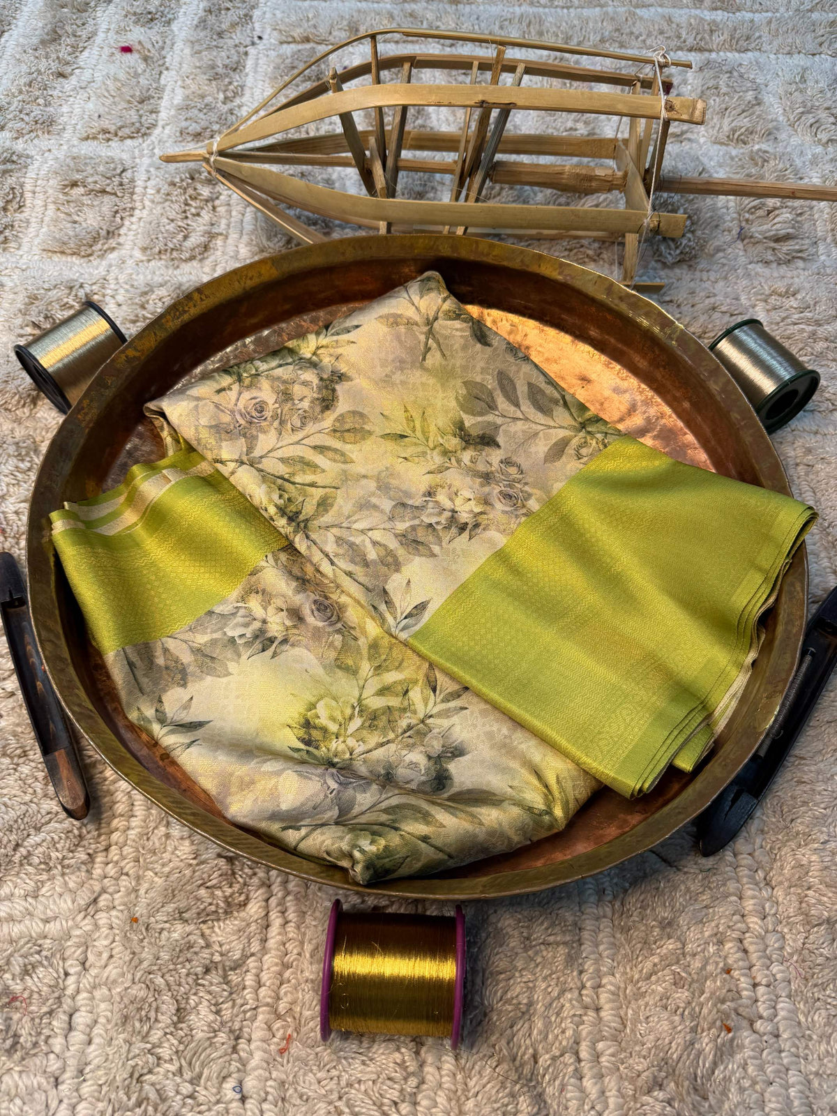 Soft Cotton Silk Rtique Zari Banarasi Saree