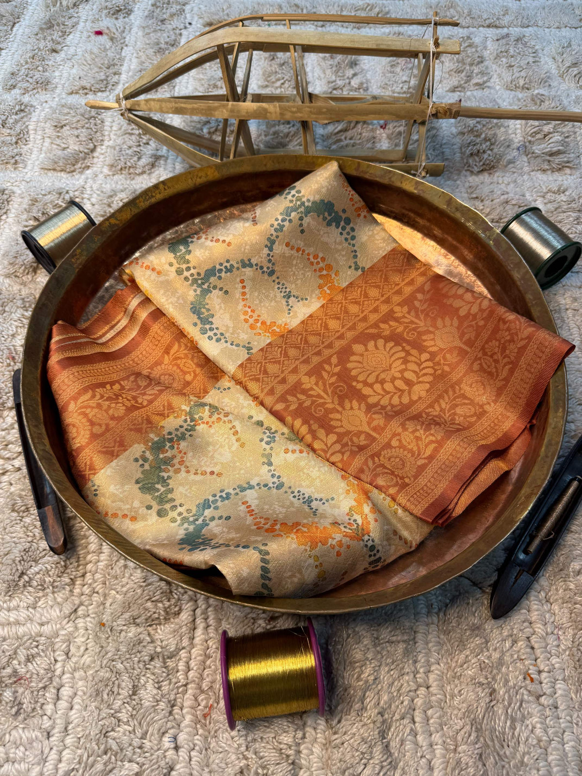 Soft Cotton Silk Rtique Zari Banarasi Saree