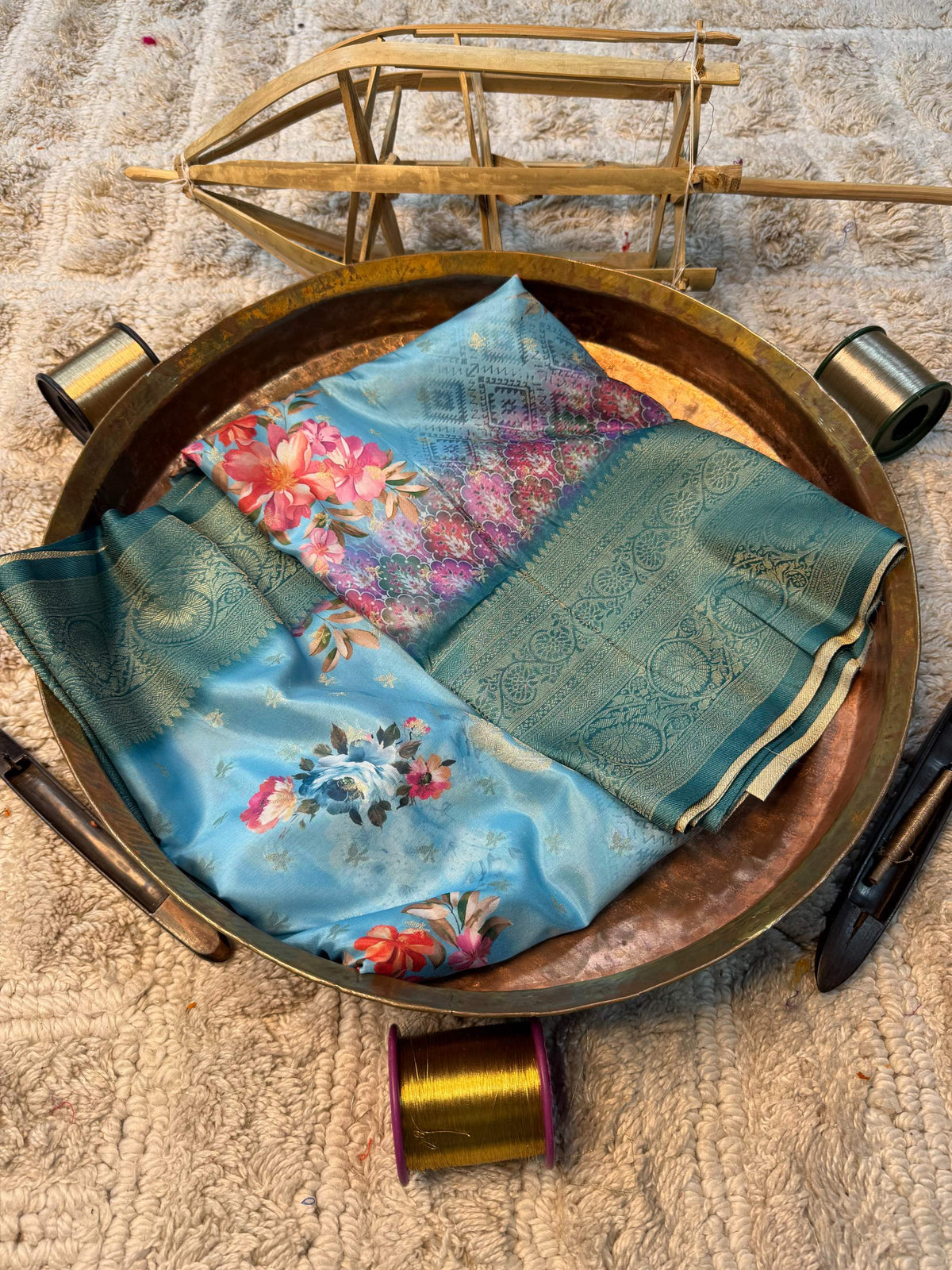Eccentric zari weave Softsilk Banarasi Saree