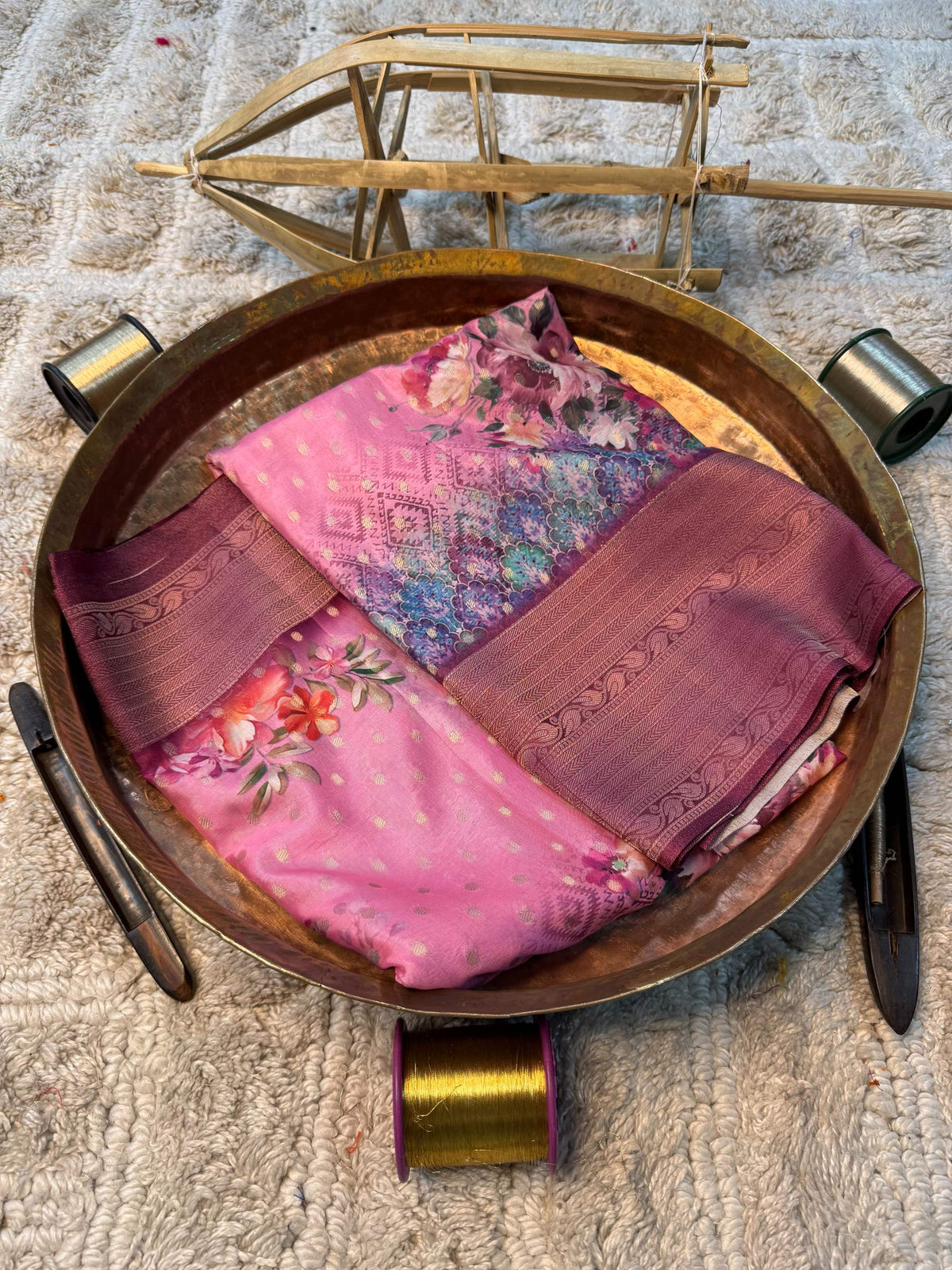 Eccentric zari weave Softsilk Banarasi Saree