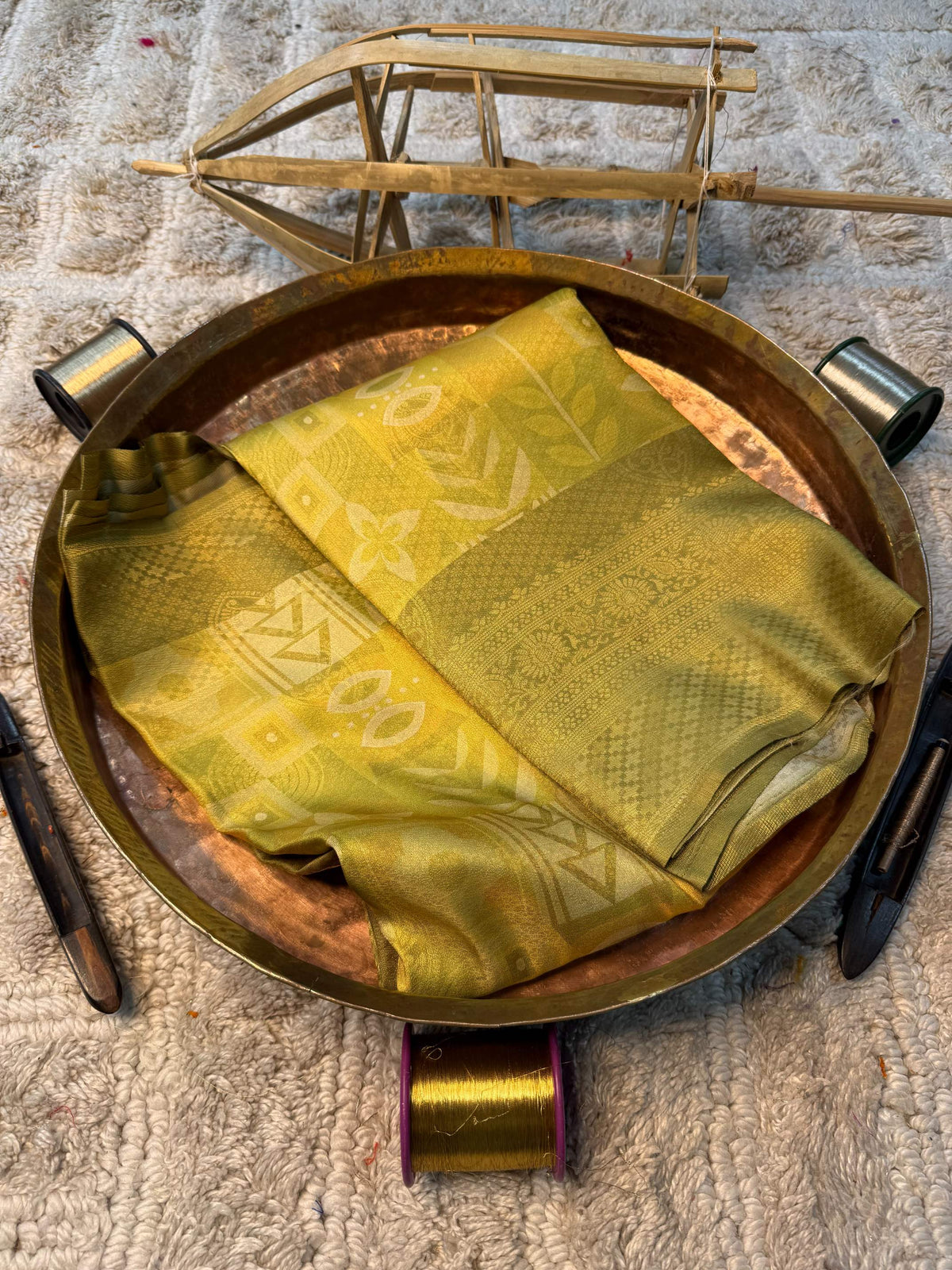 Eccentric zari weave Softsilk Banarasi Saree