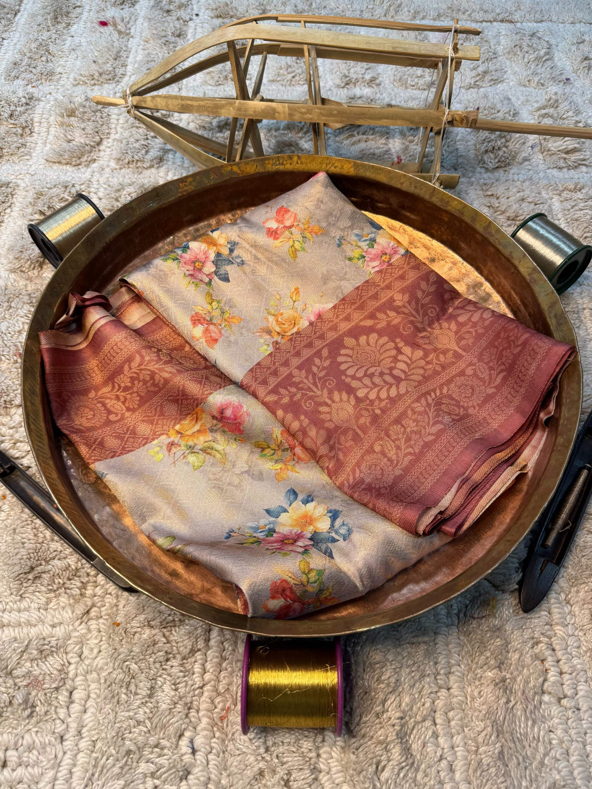Eccentric zari weave Softsilk Banarasi Saree