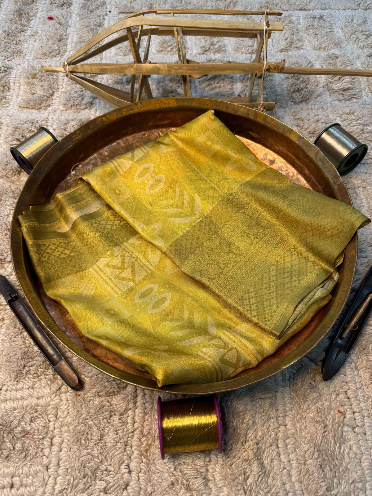 Soft Cotton Silk Rtique Zari Banarasi Saree