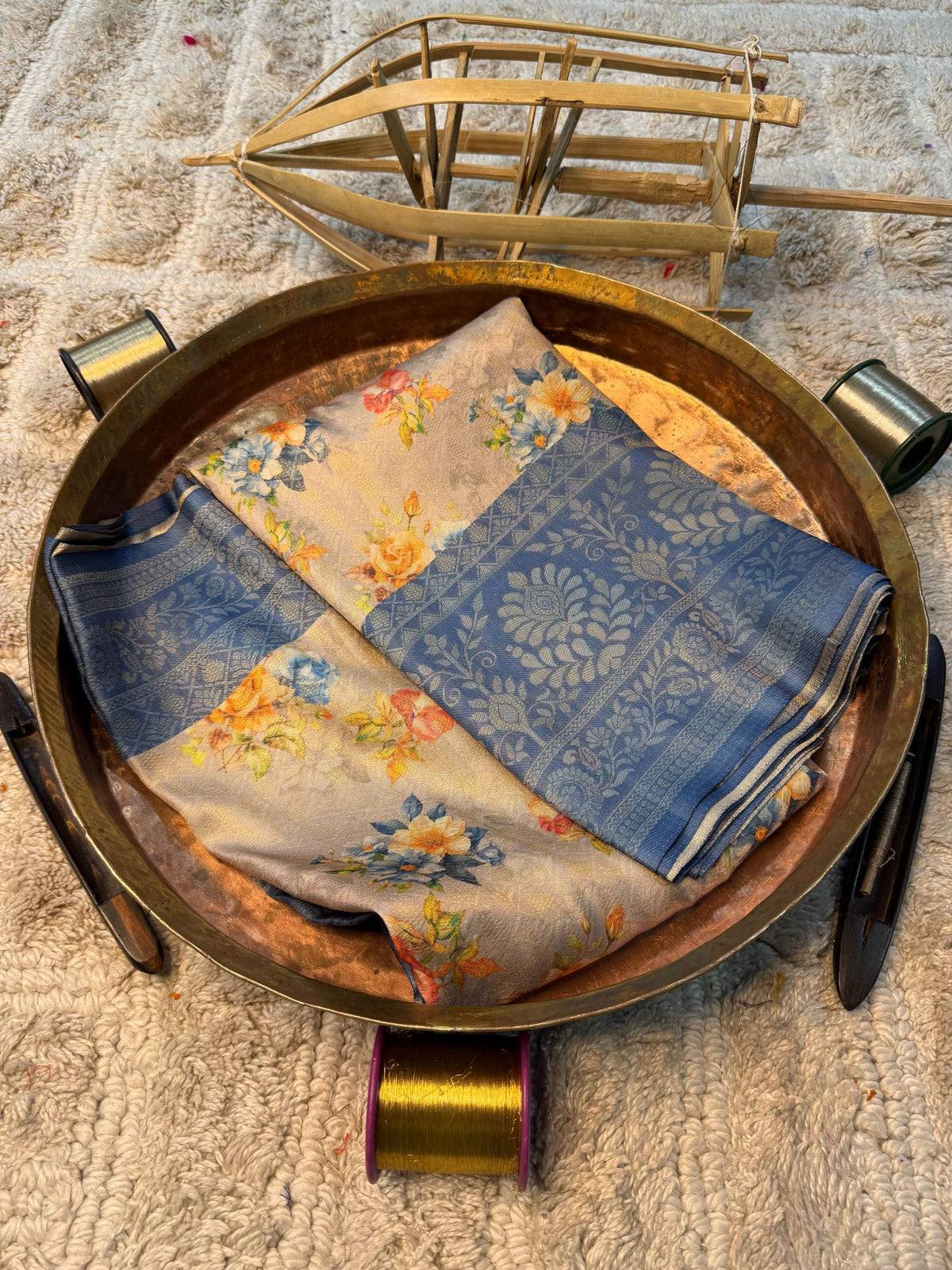 Eccentric zari weave Softsilk Banarasi Saree