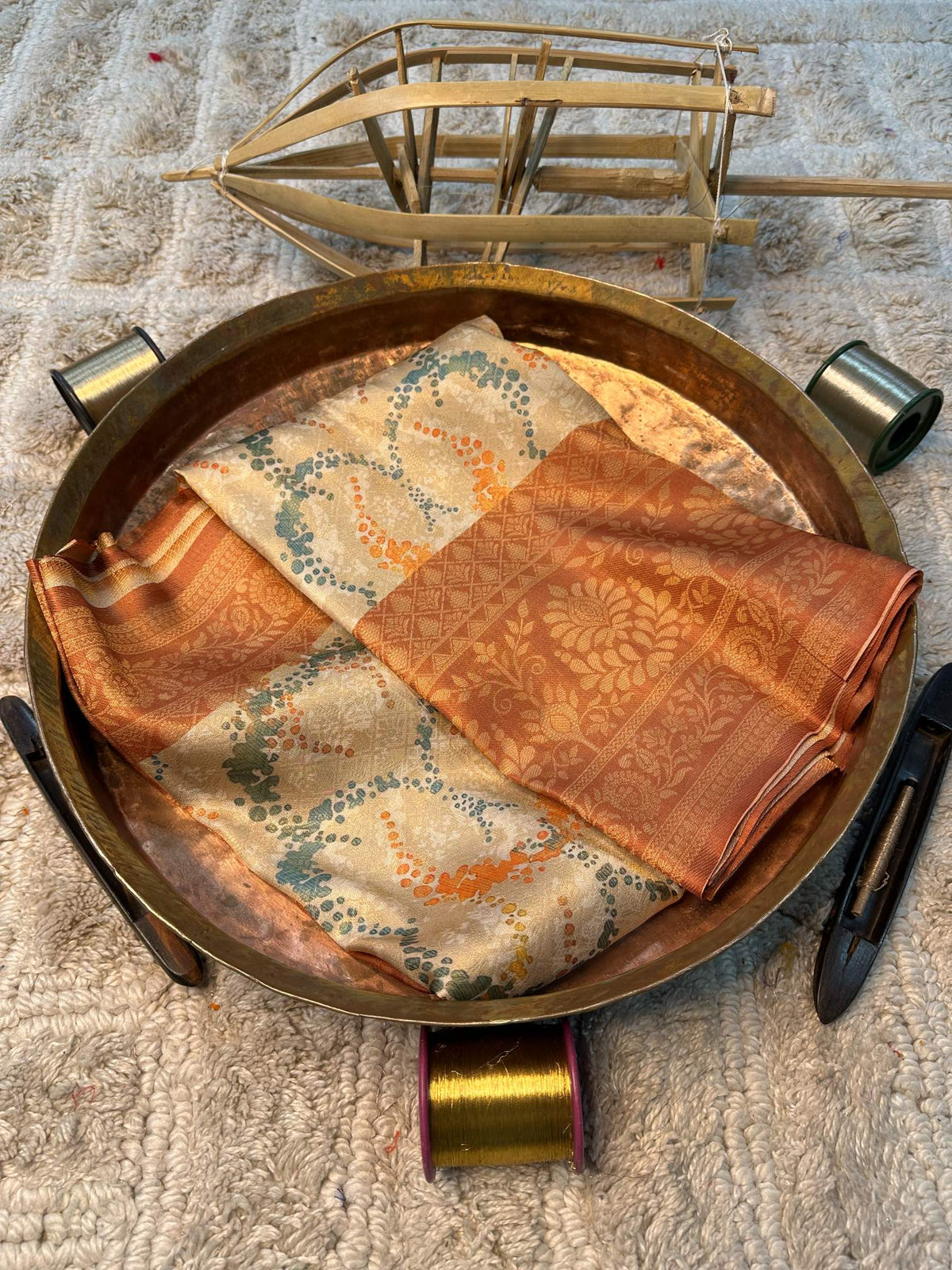 Soft Cotton Silk Rtique Zari Banarasi Saree