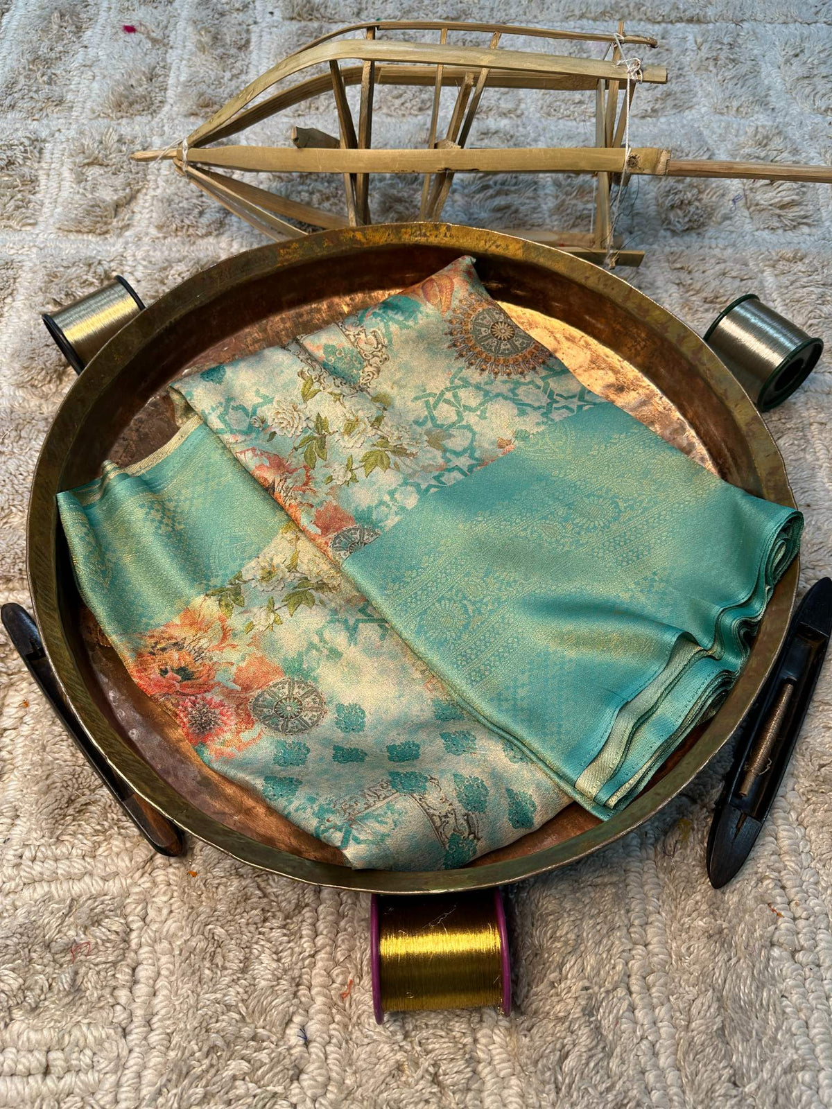 Soft Cotton Silk Rtique Zari Banarasi Saree