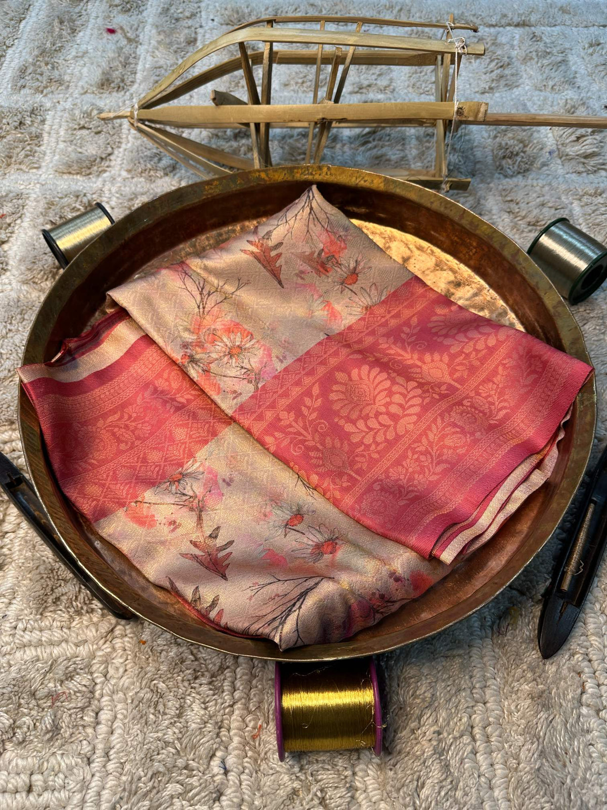 Eccentric zari weave Softsilk Banarasi Saree
