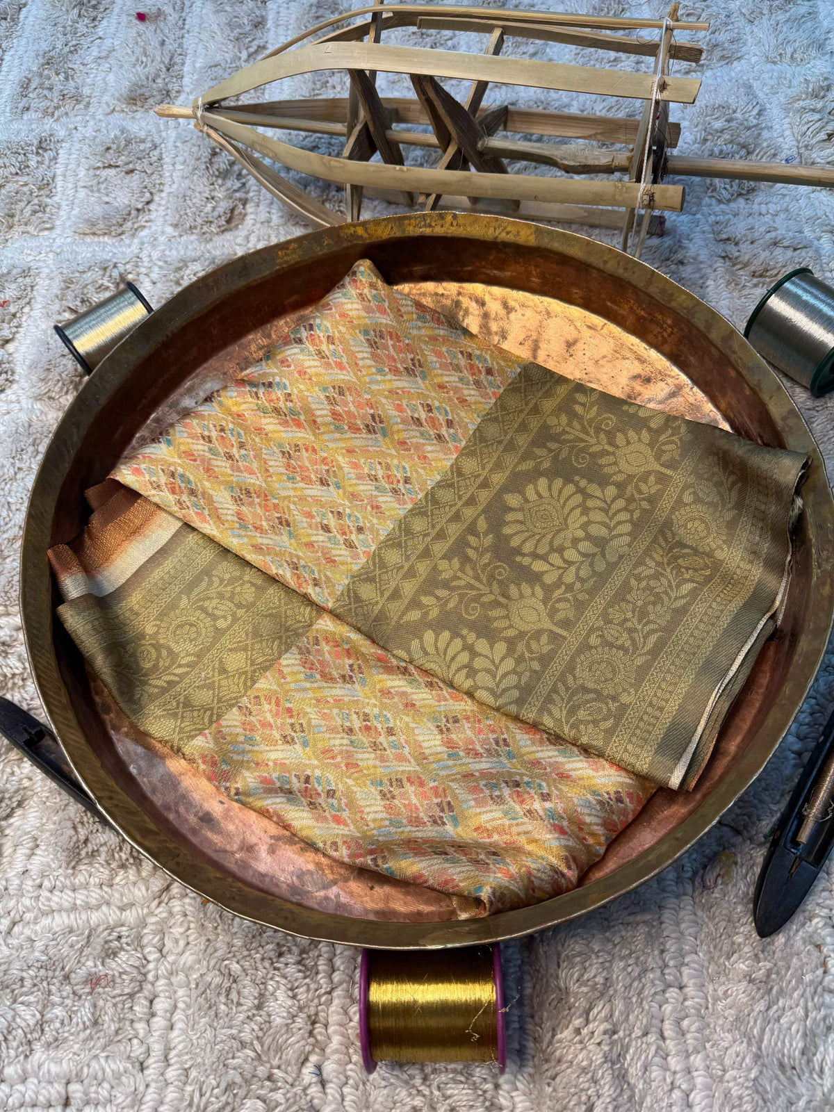 Eccentric zari weave Softsilk Banarasi Saree