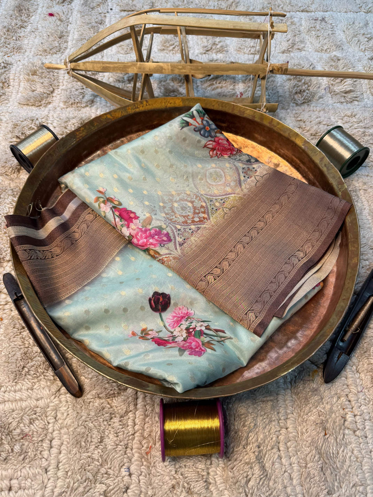 Eccentric zari weave Softsilk Banarasi Saree