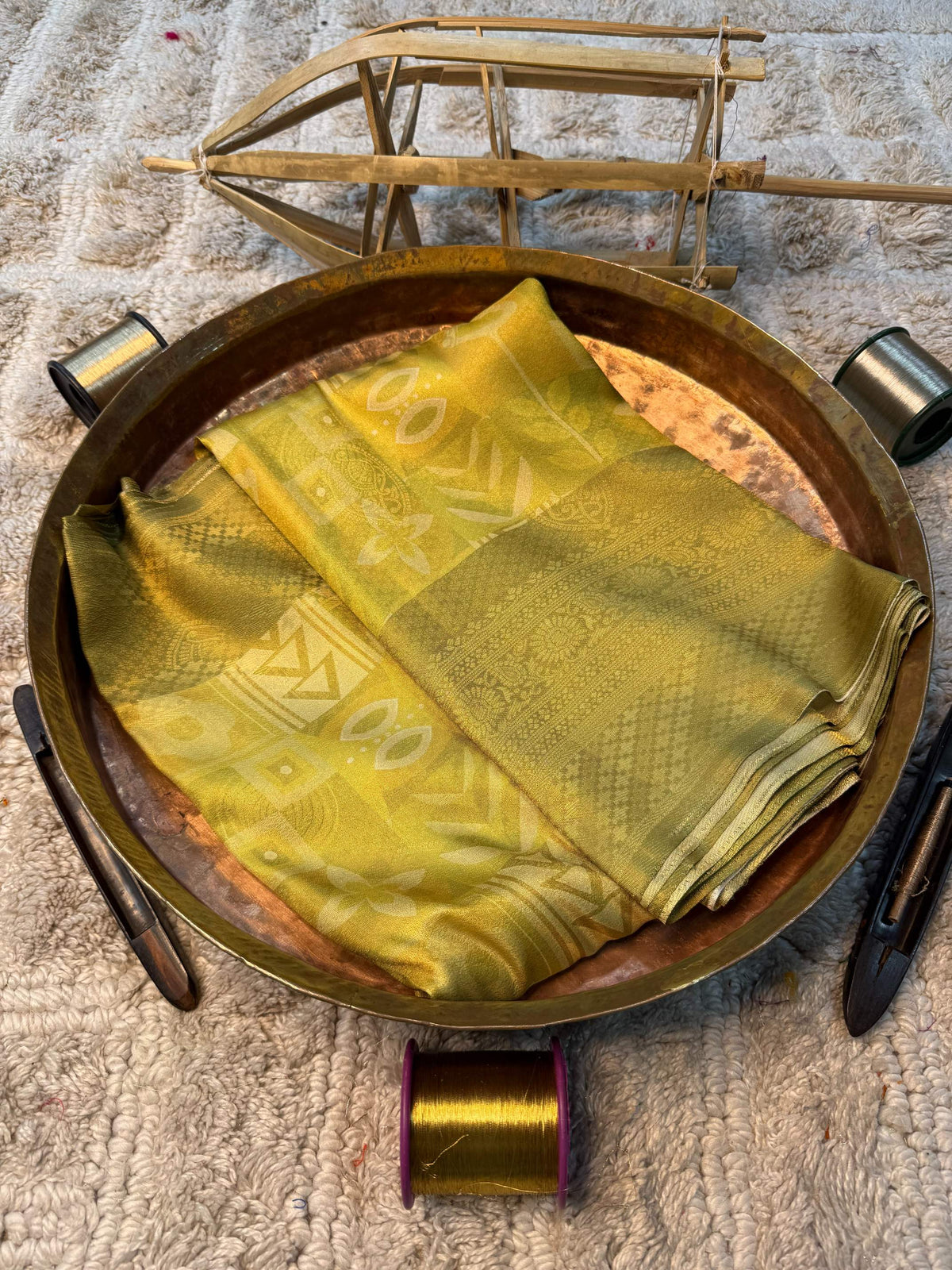 Soft Cotton Silk Rtique Zari Banarasi Saree