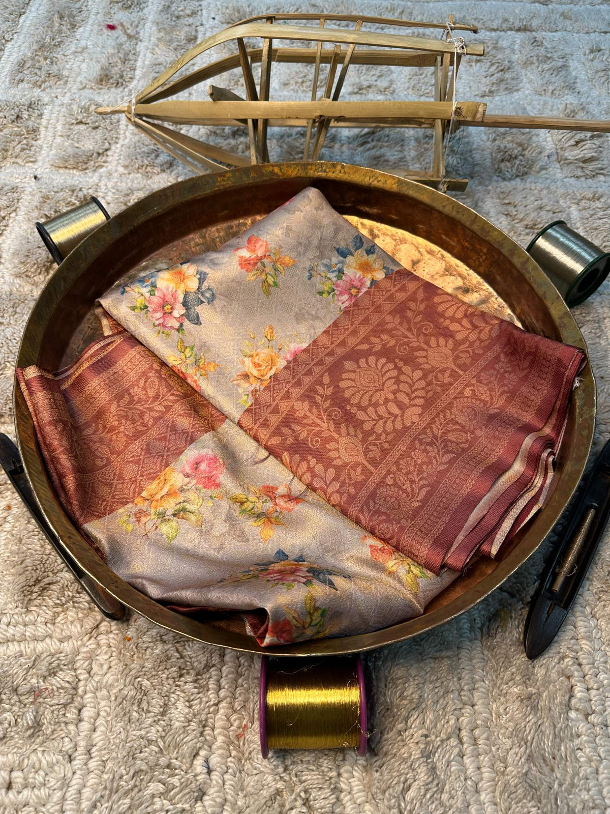 Soft Cotton Silk Rtique Zari Banarasi Saree