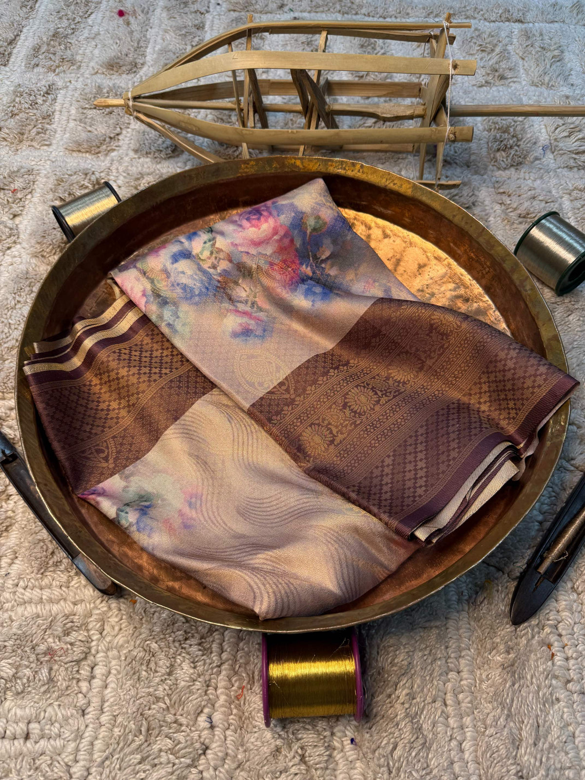 Eccentric zari weave Softsilk Banarasi Saree