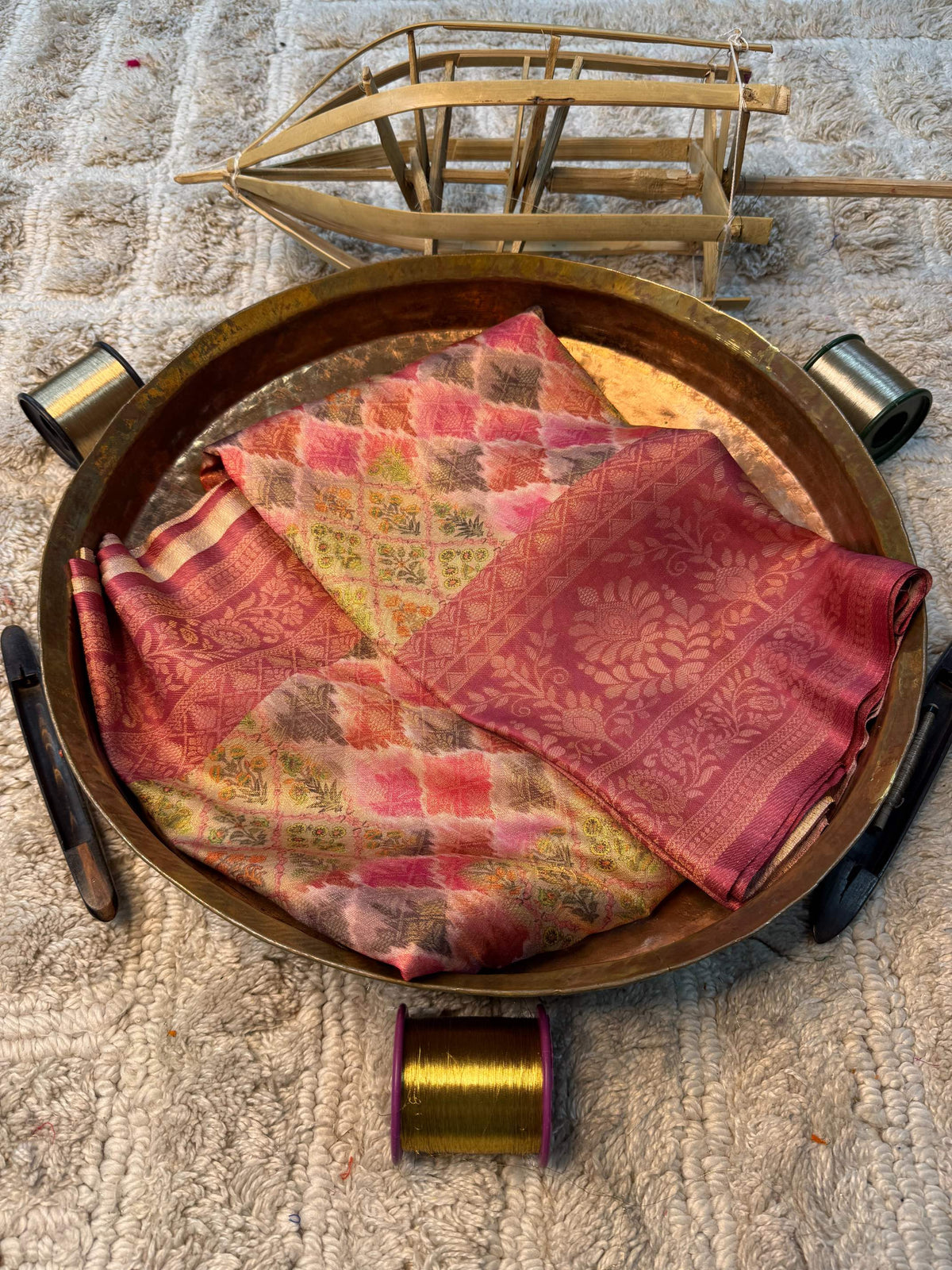 Eccentric zari weave Softsilk Banarasi Saree