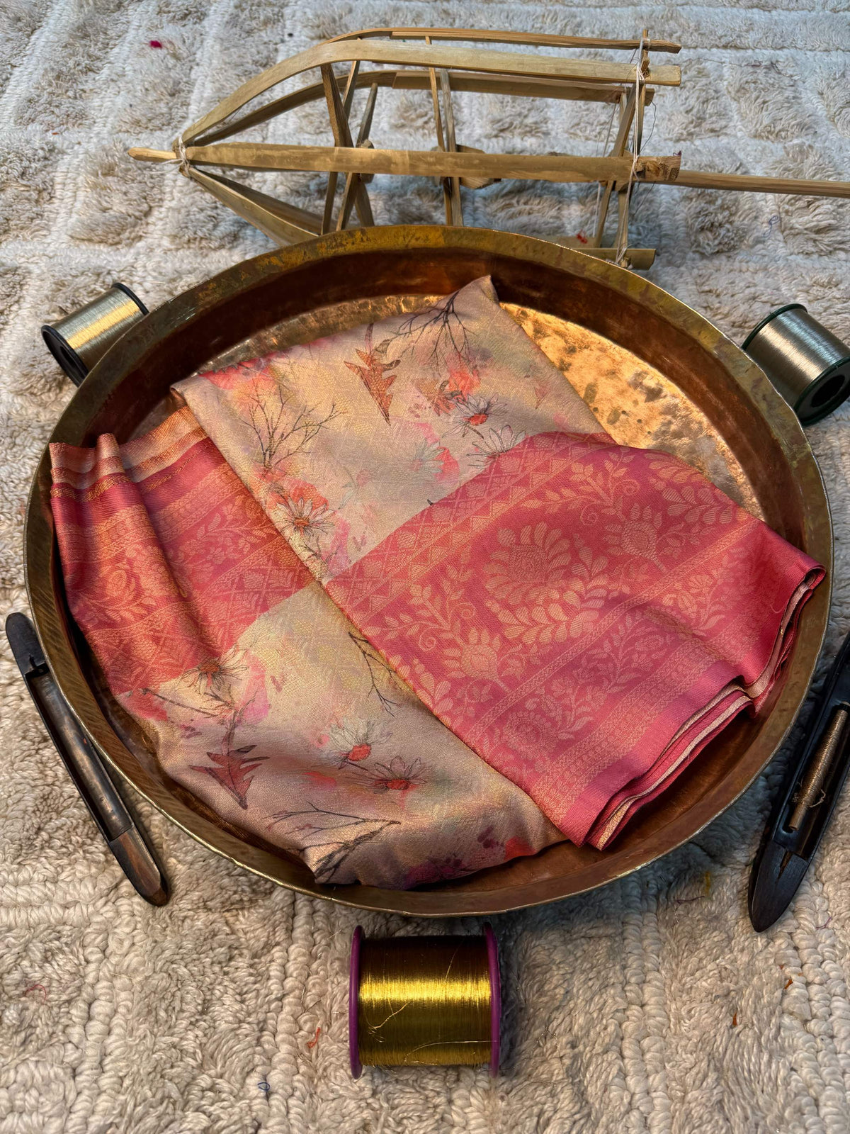 Eccentric zari weave Softsilk Banarasi Saree