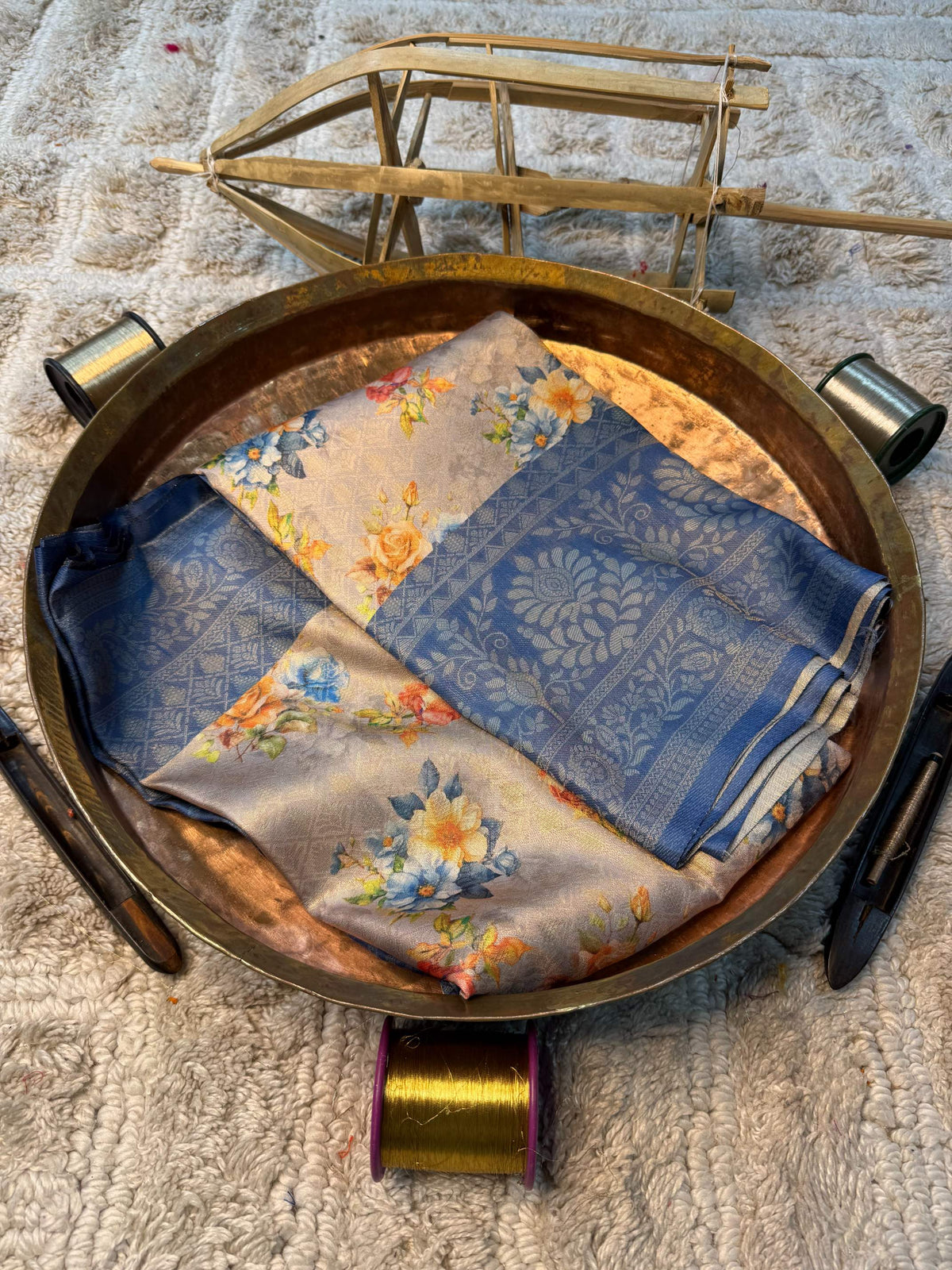 Eccentric zari weave Softsilk Banarasi Saree