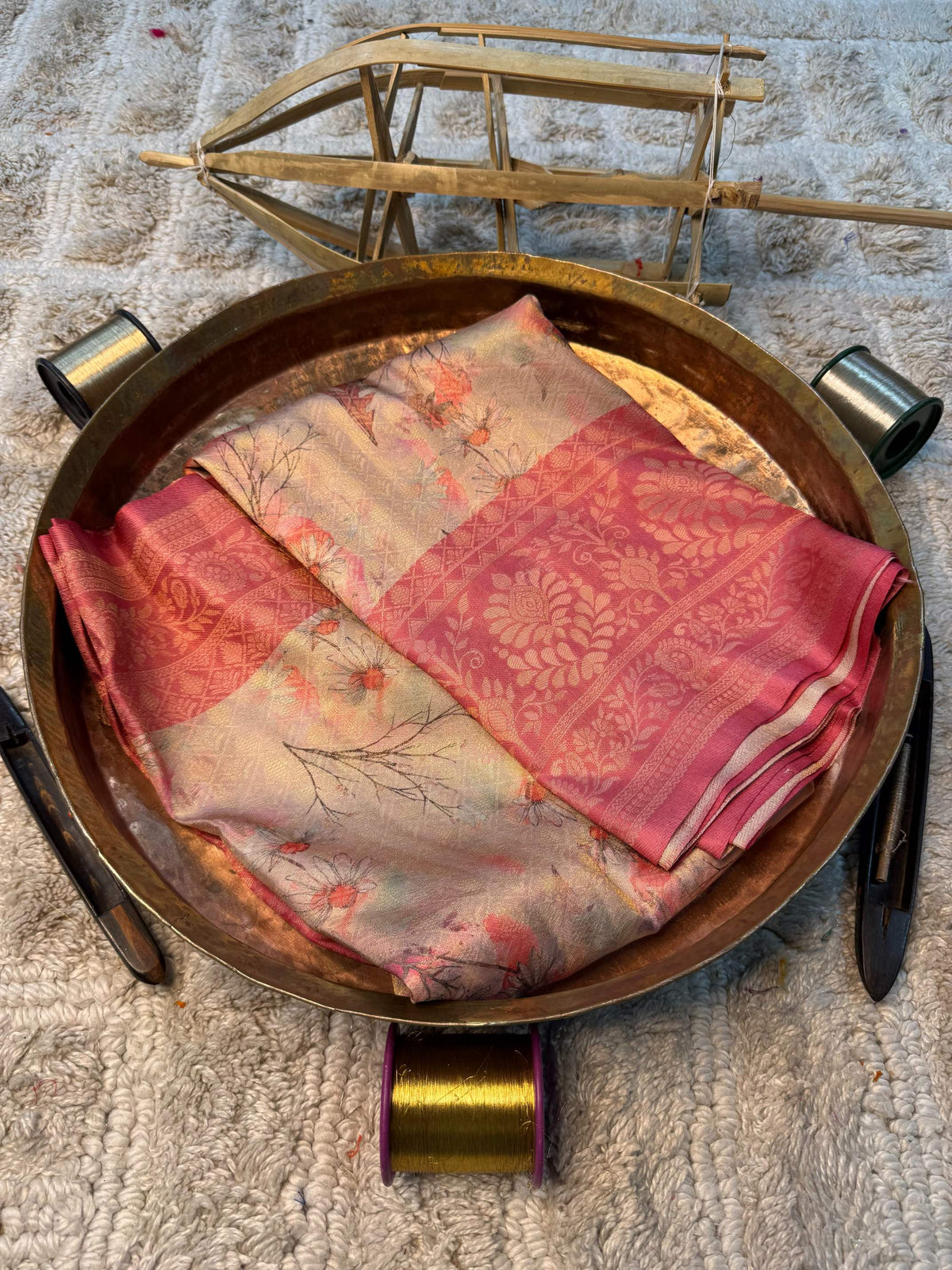 Eccentric zari weave Softsilk Banarasi Saree
