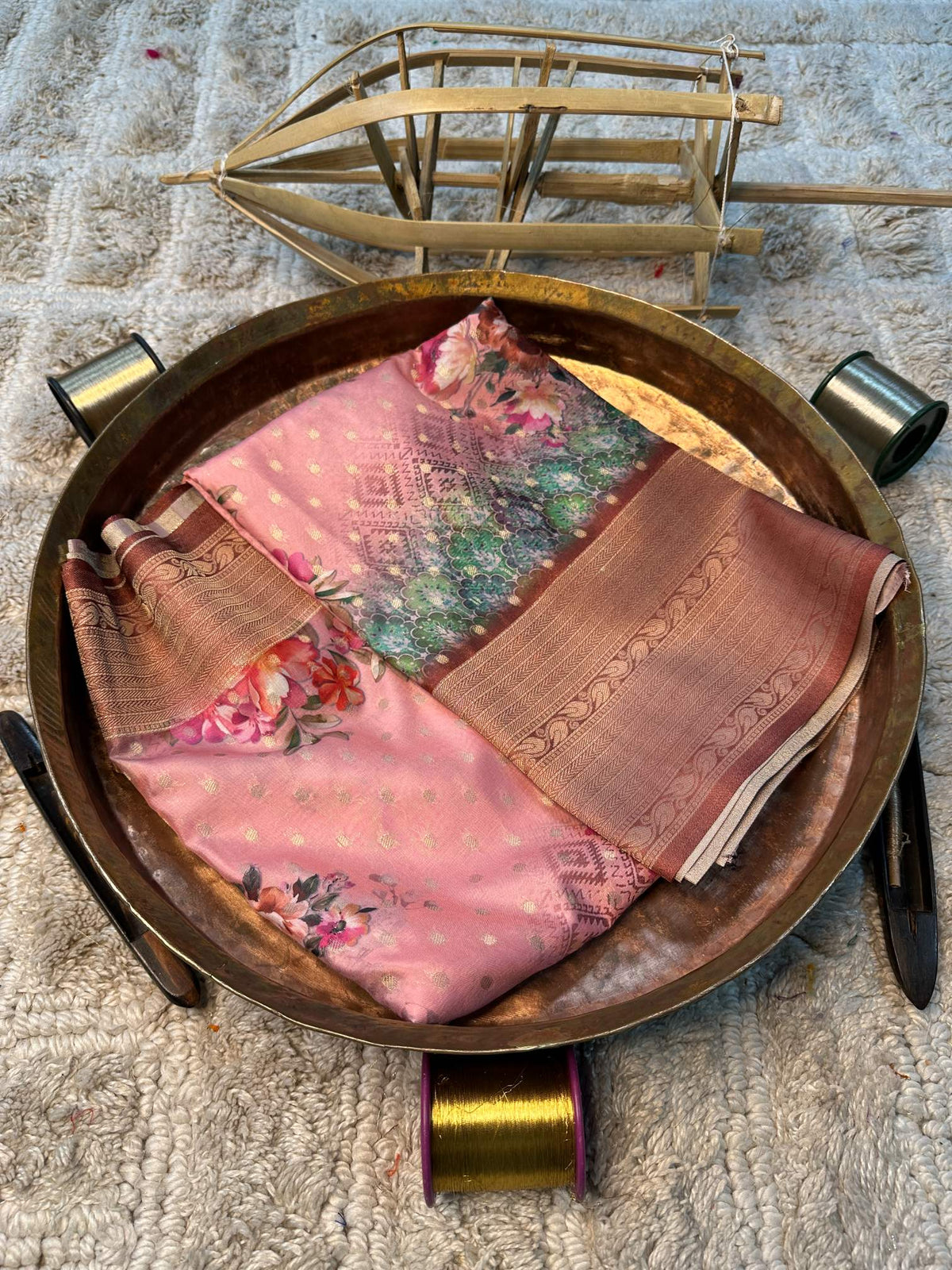 Eccentric zari weave Softsilk Banarasi Saree