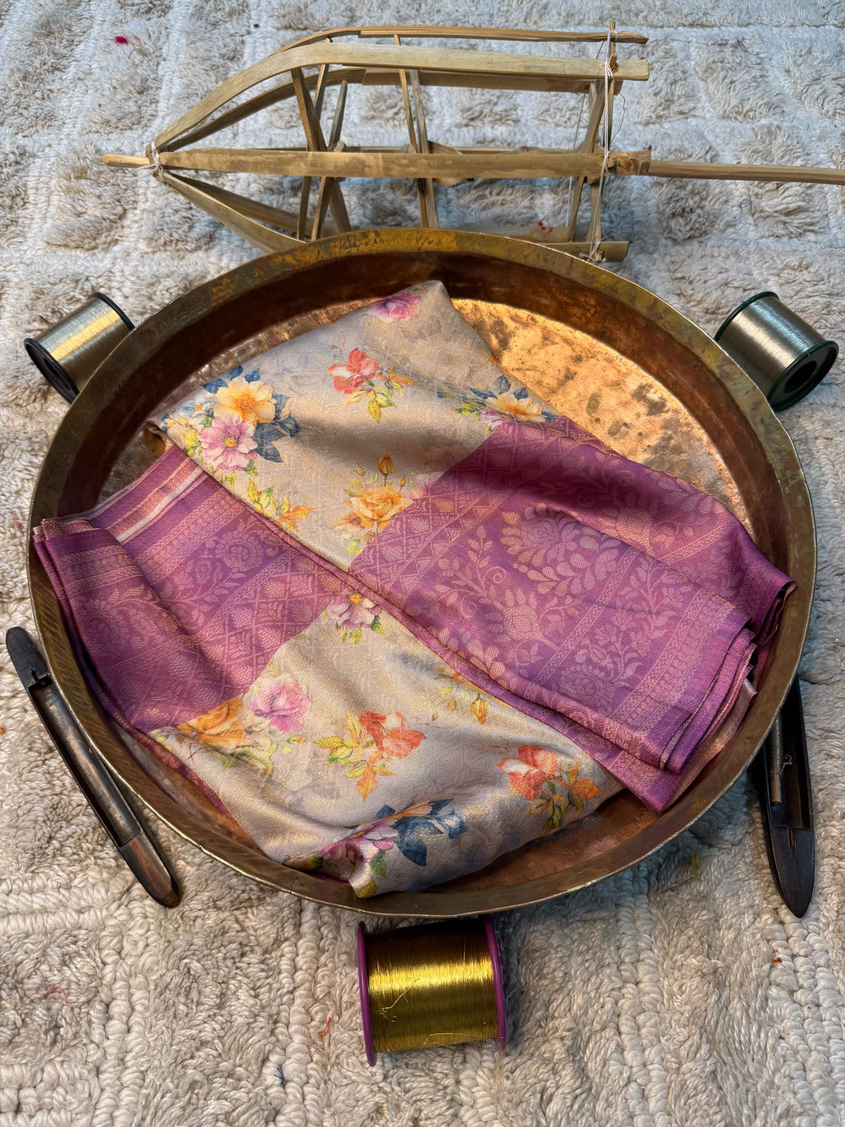Eccentric zari weave Softsilk Banarasi Saree