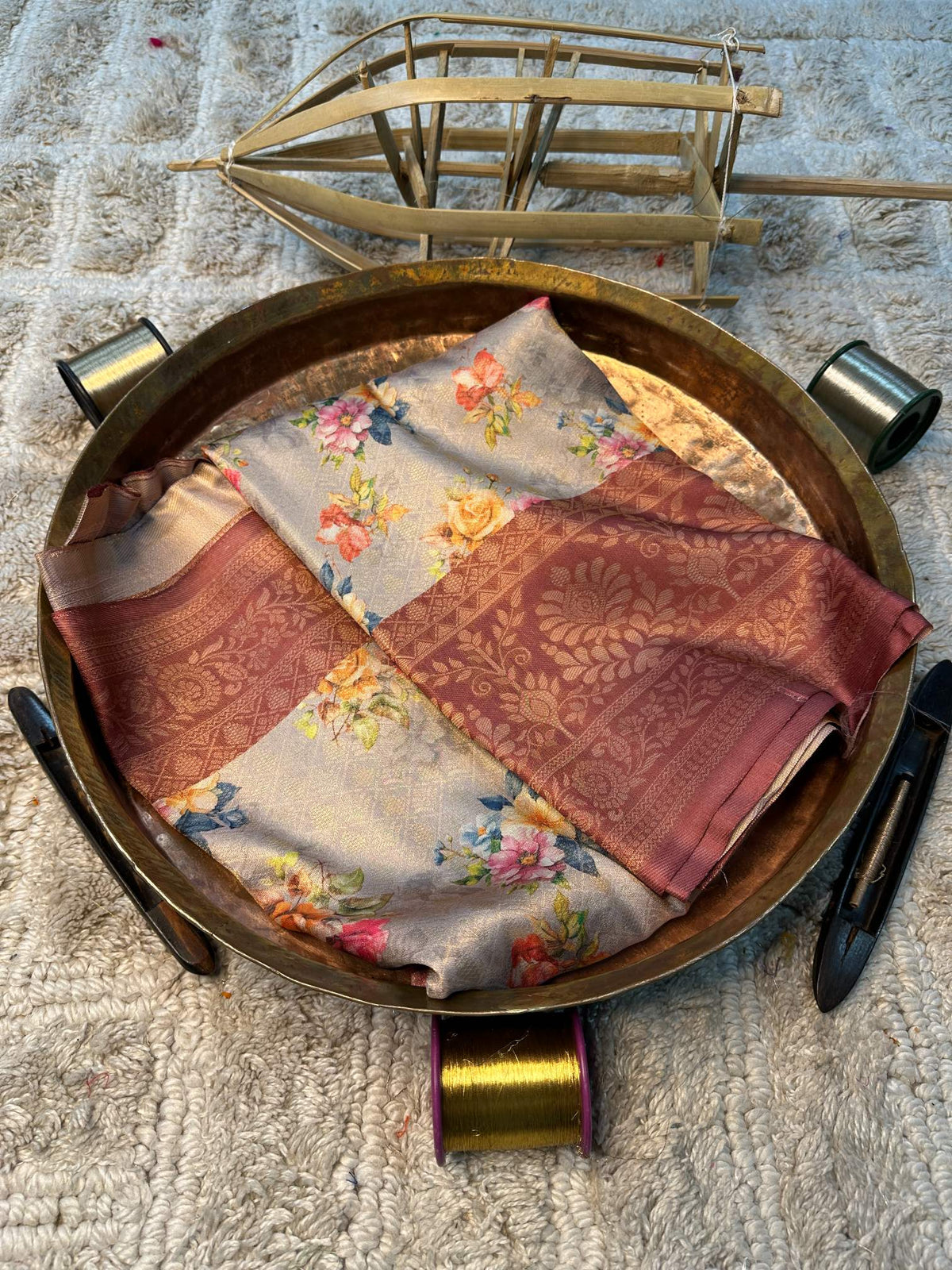 Eccentric zari weave Softsilk Banarasi Saree