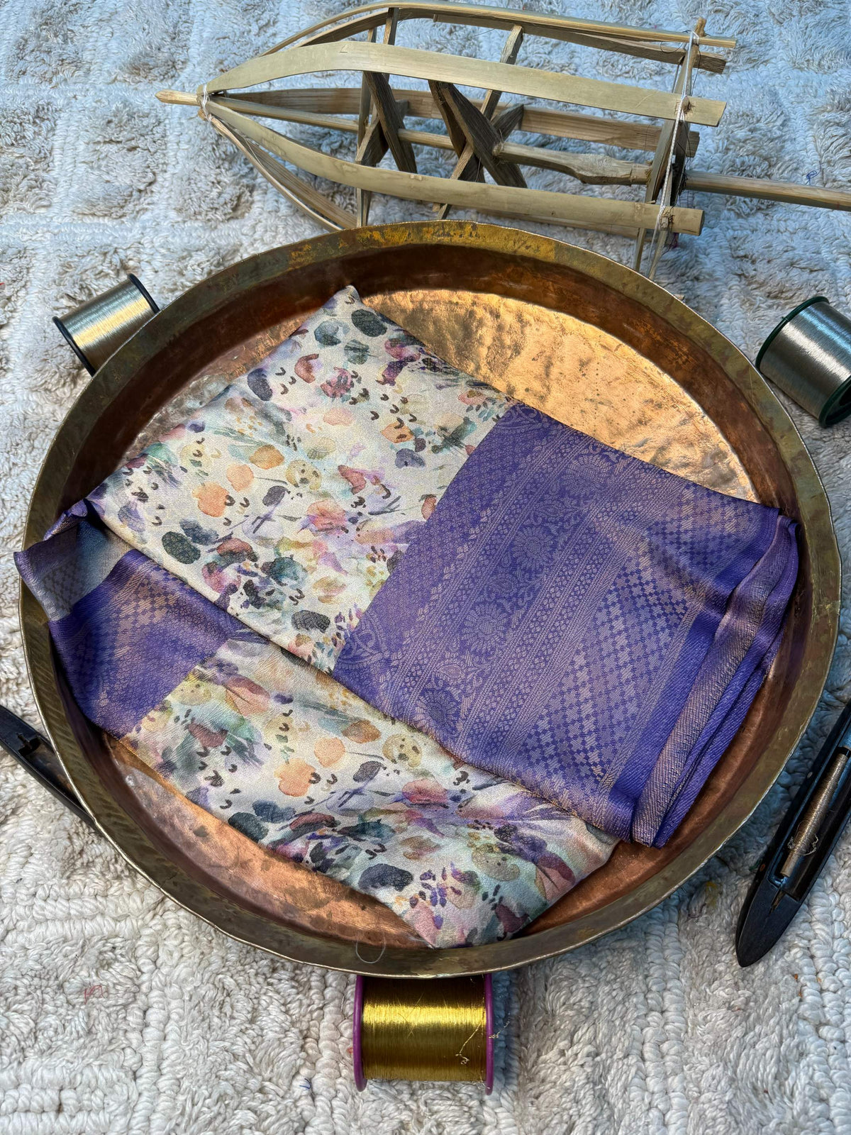 Soft Cotton Silk Rtique Zari Banarasi Saree