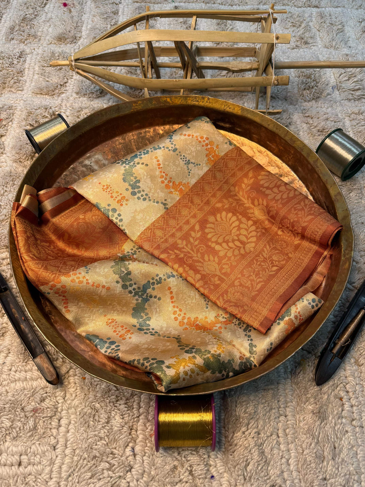 Soft Cotton Silk Rtique Zari Banarasi Saree