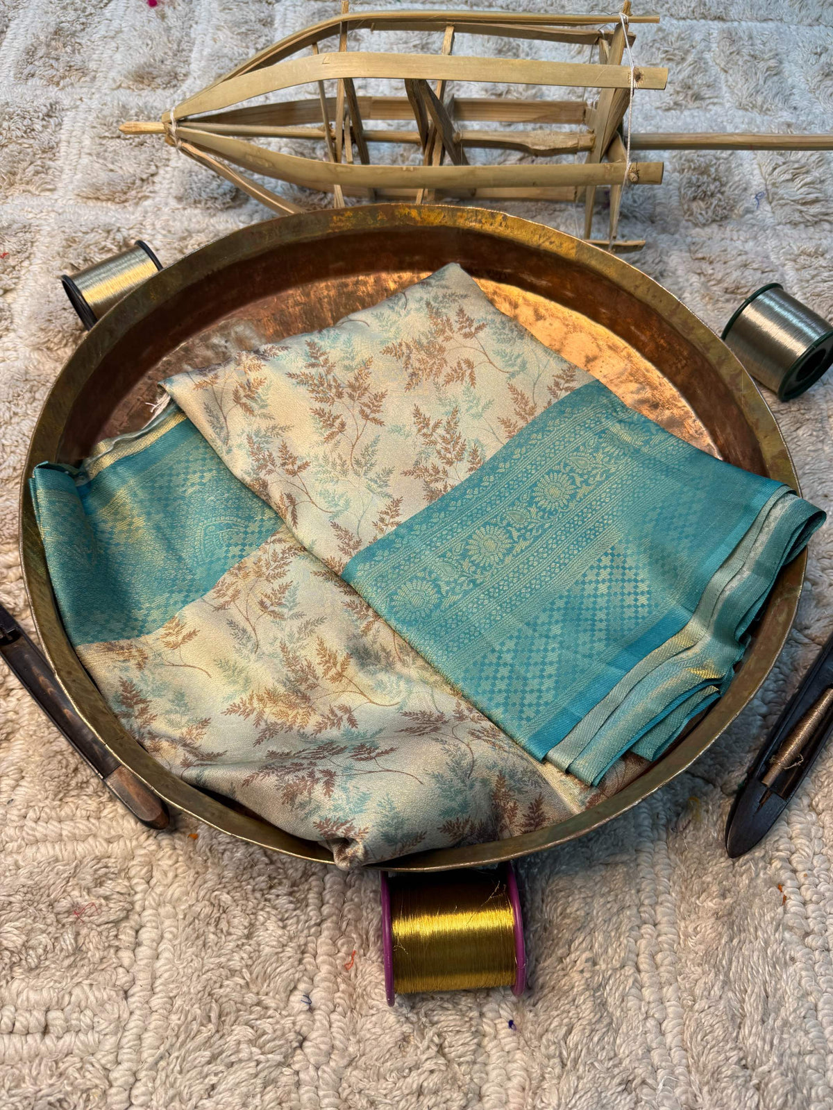 Soft Cotton Silk Rtique Zari Banarasi Saree