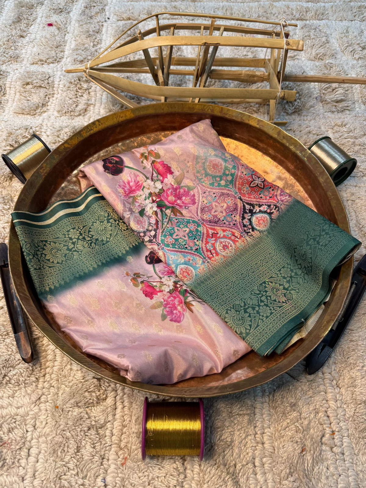 Eccentric zari weave Softsilk Banarasi Saree