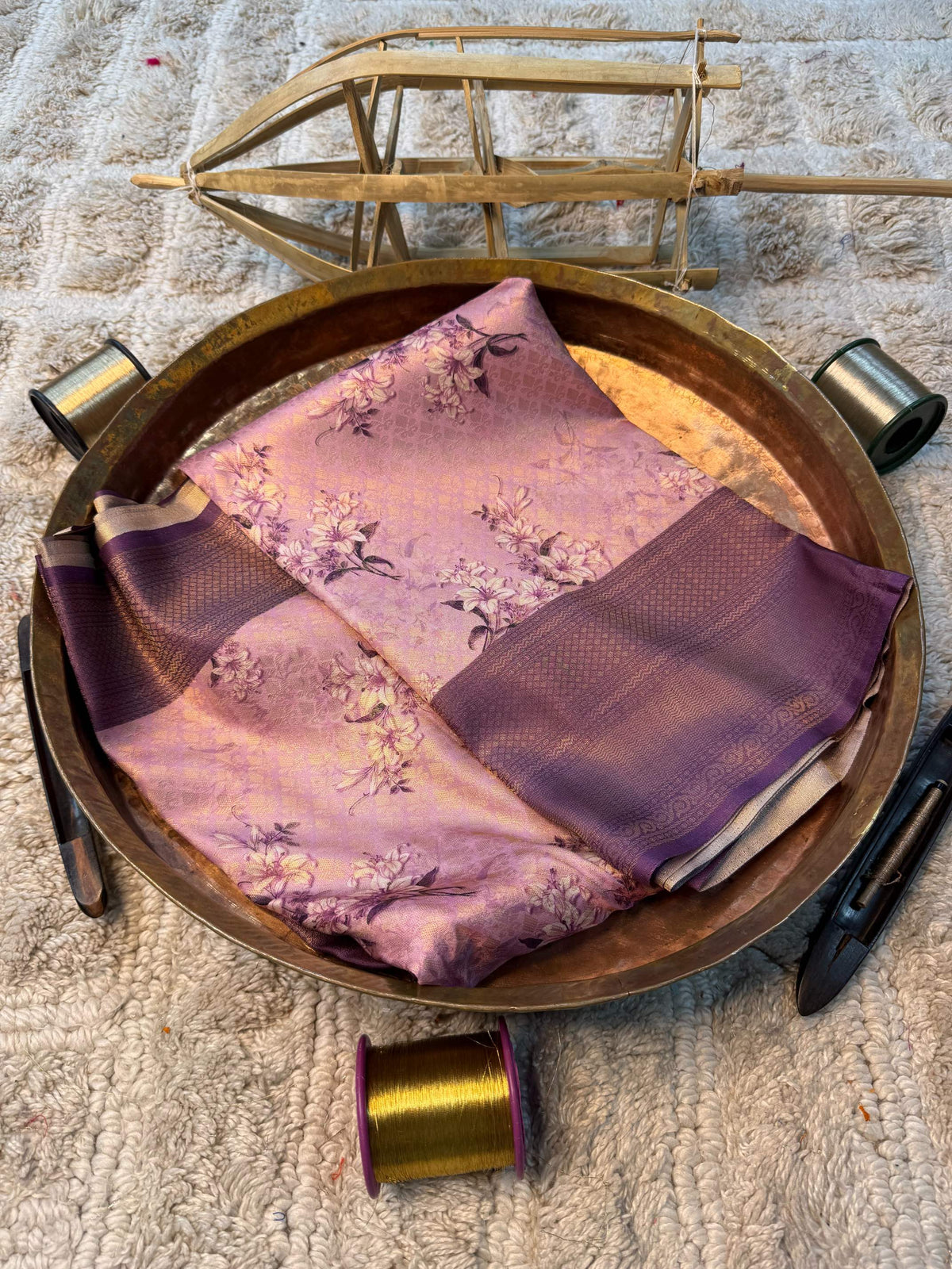 Eccentric zari weave Softsilk Banarasi Saree