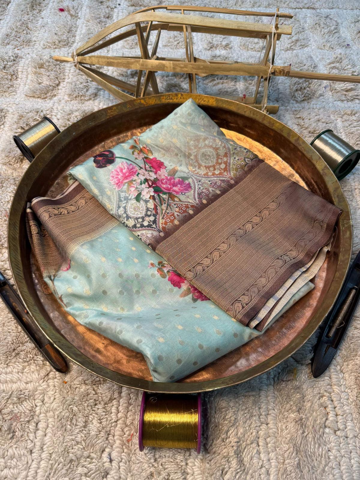 Soft Cotton Silk Rtique Zari Banarasi Saree