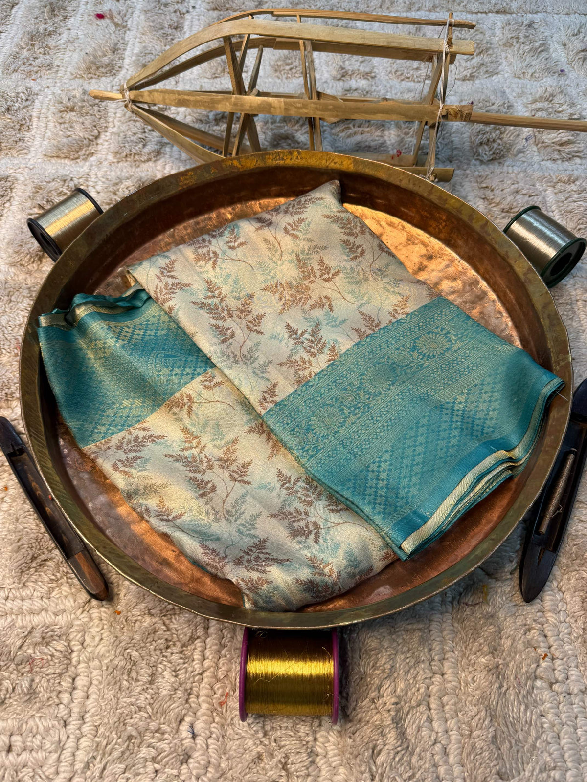 Soft Cotton Silk Rtique Zari Banarasi Saree