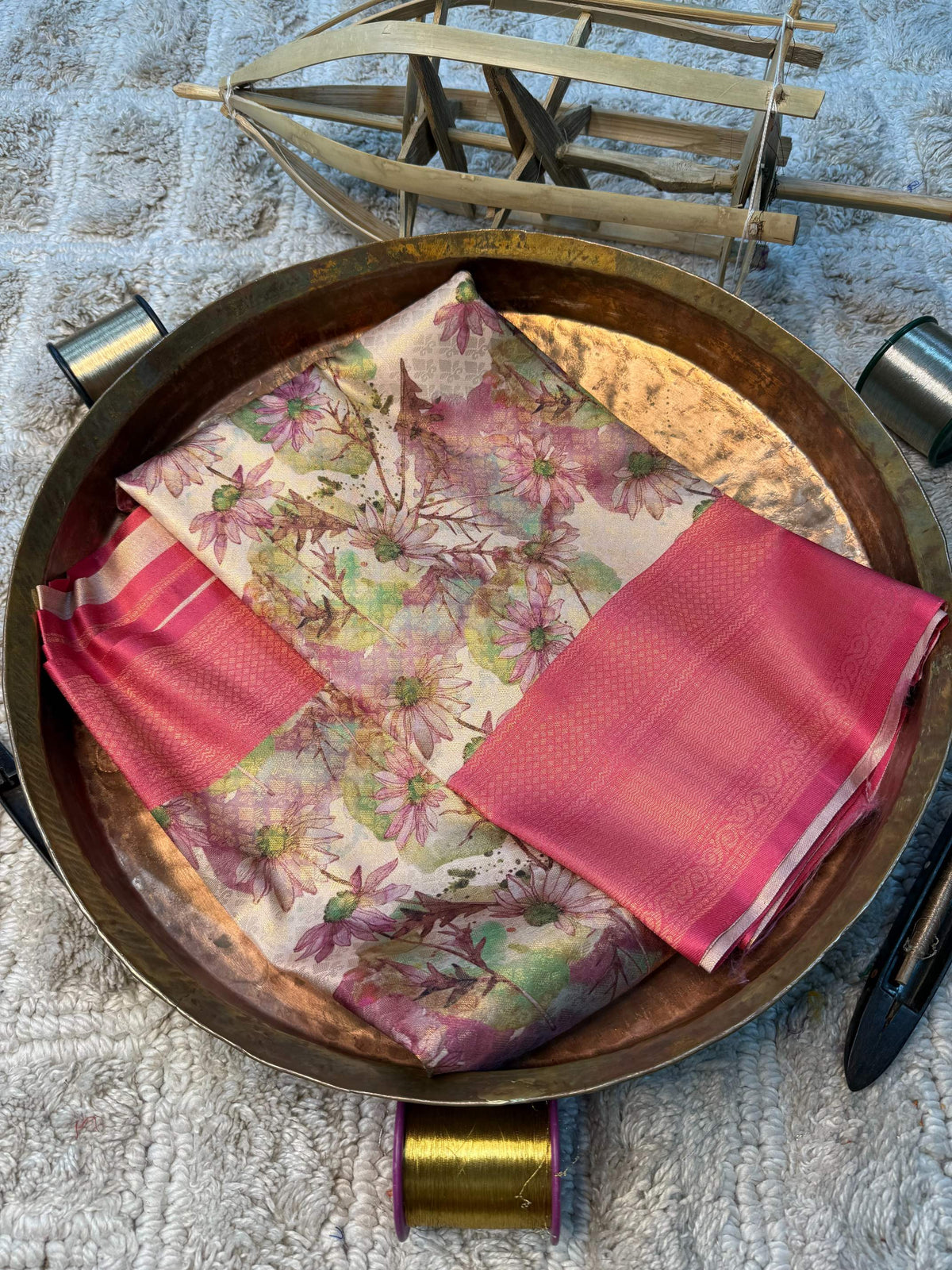 Eccentric zari weave Softsilk Banarasi Saree