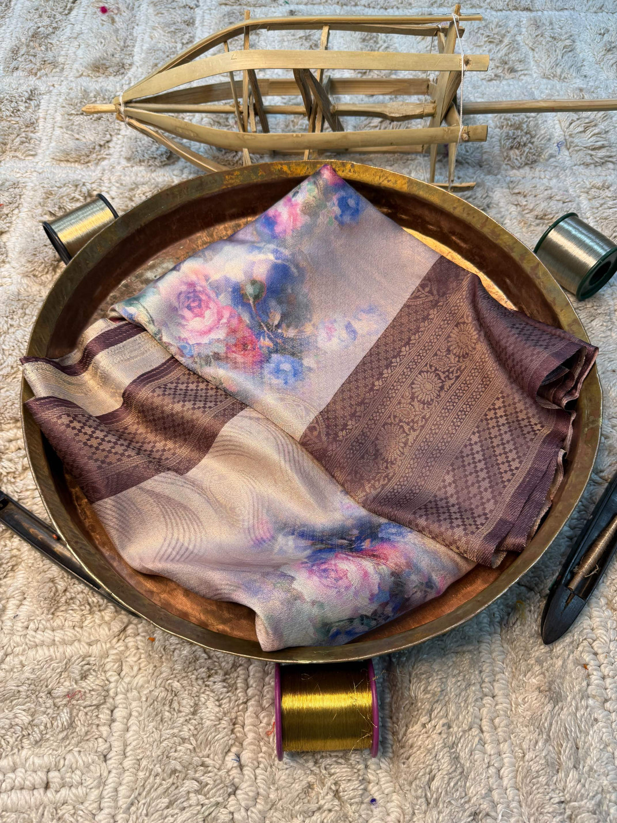Eccentric zari weave Softsilk Banarasi Saree