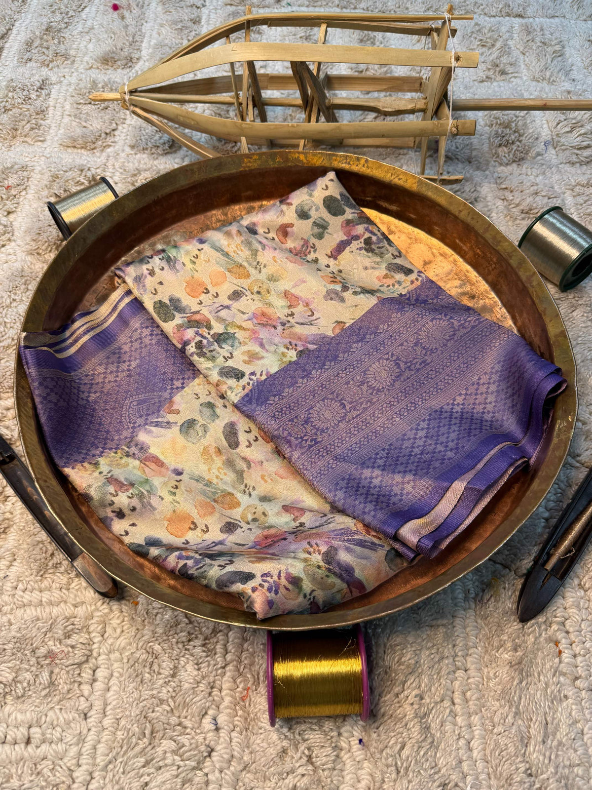 Eccentric zari weave Softsilk Banarasi Saree