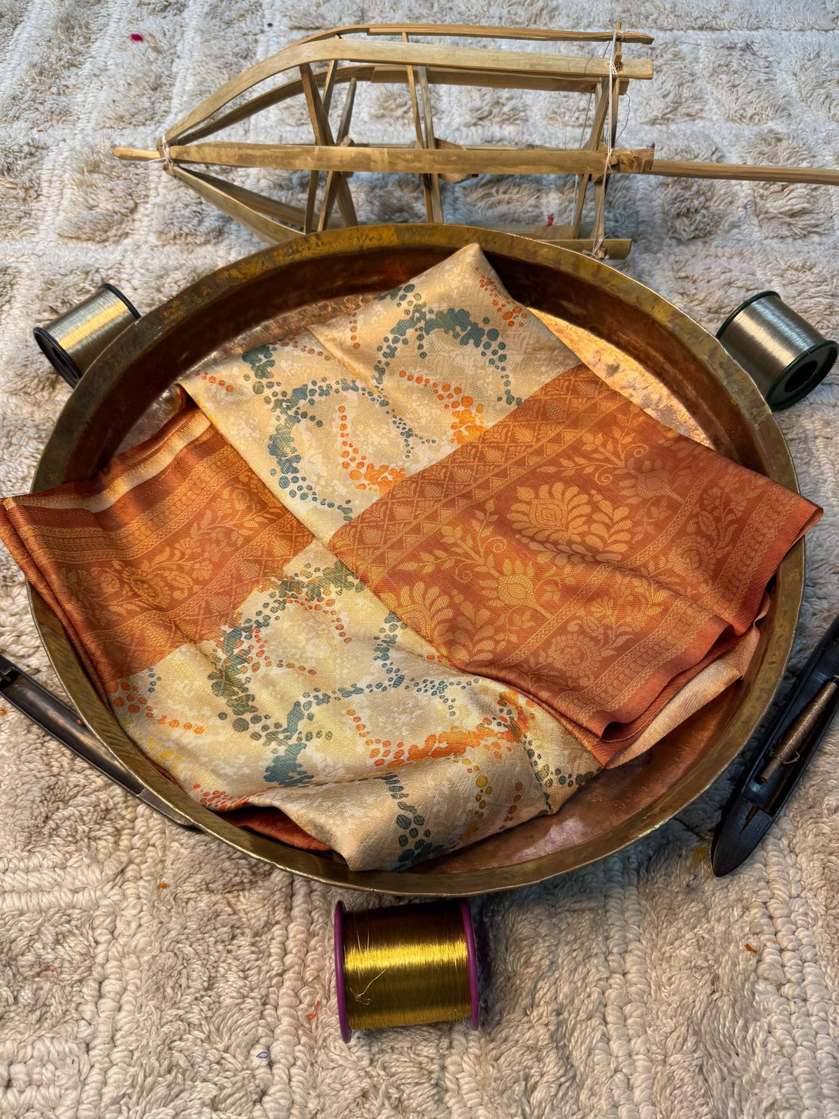 Soft Cotton Silk Rtique Zari Banarasi Saree