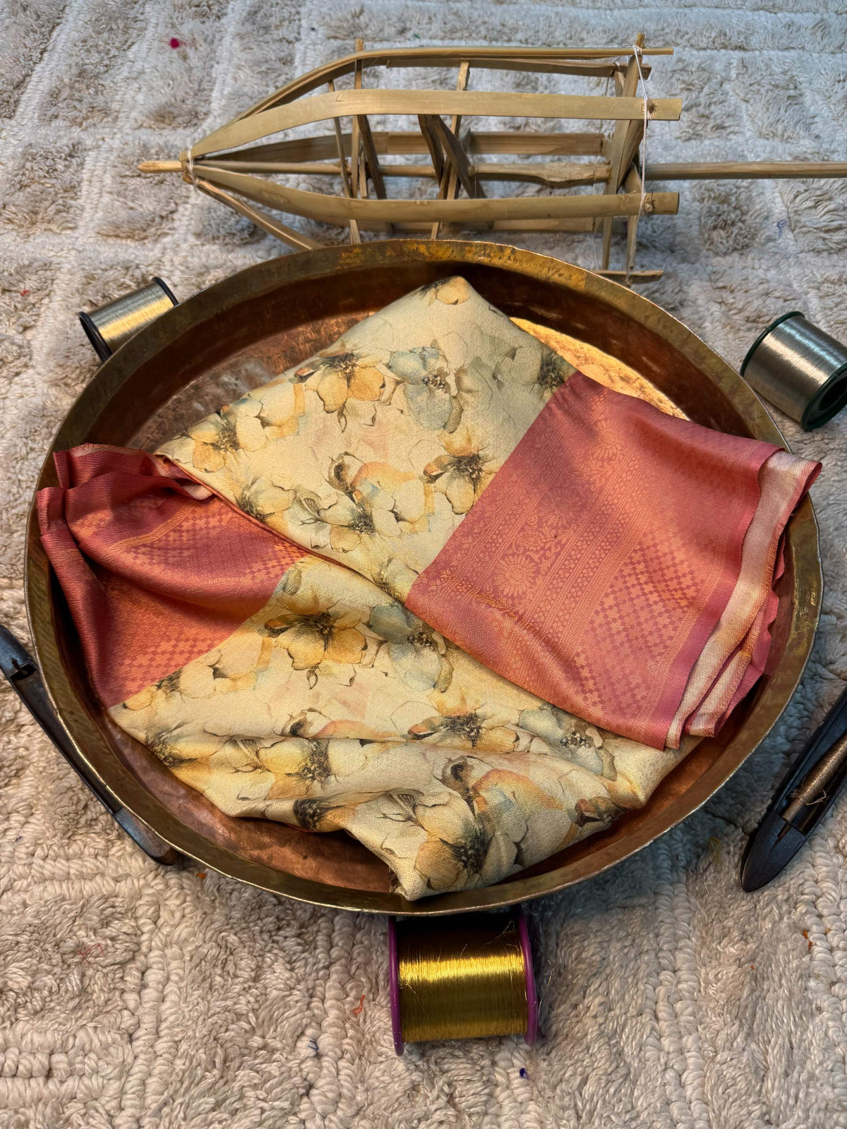 Eccentric zari weave Softsilk Banarasi Saree