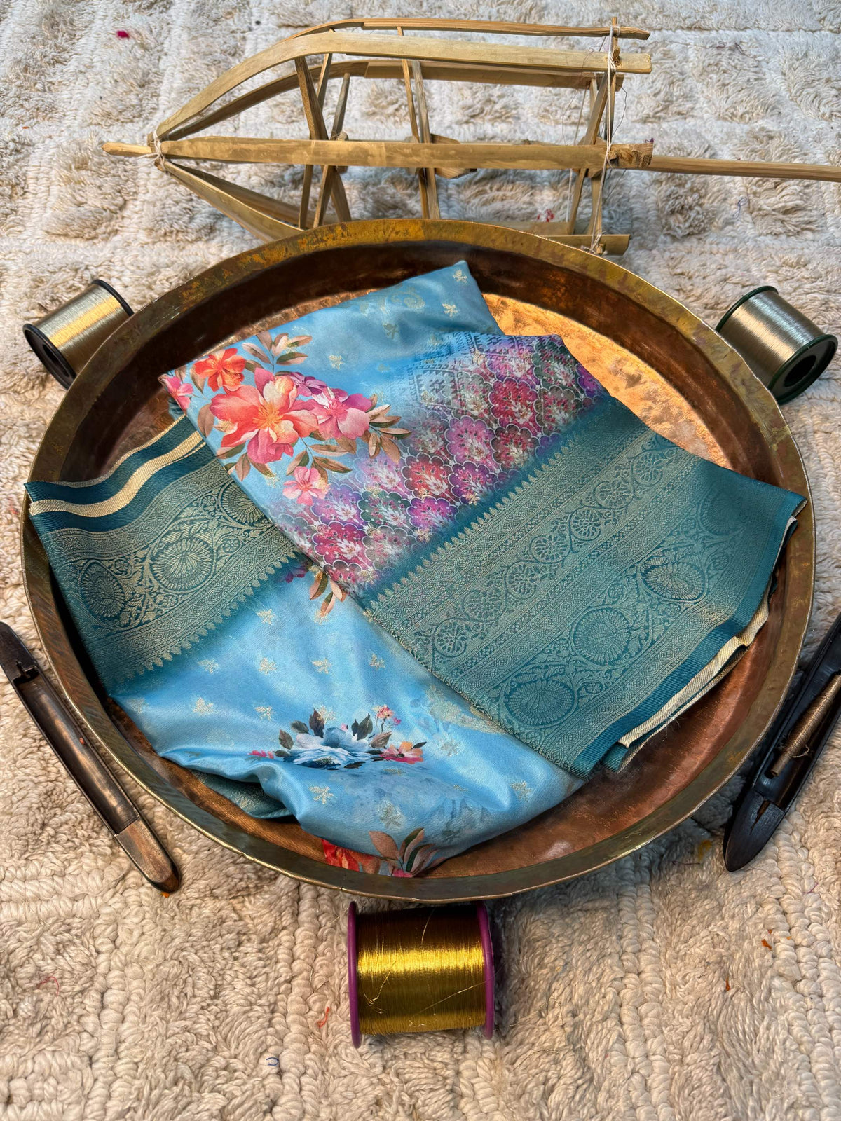 Eccentric zari weave Softsilk Banarasi Saree