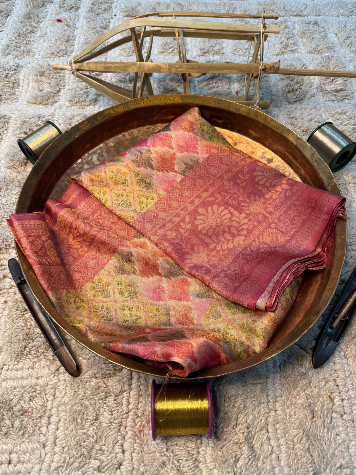 Eccentric zari weave Softsilk Banarasi Saree