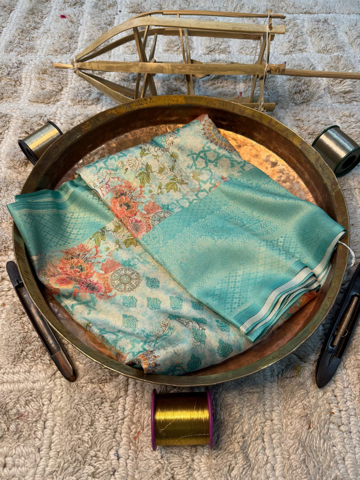 Eccentric zari weave Softsilk Banarasi Saree