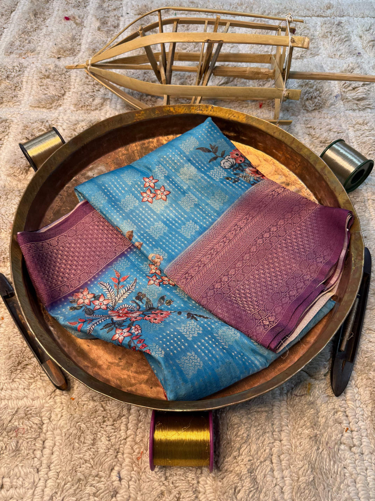 Soft Cotton Silk Rtique Zari Banarasi Saree