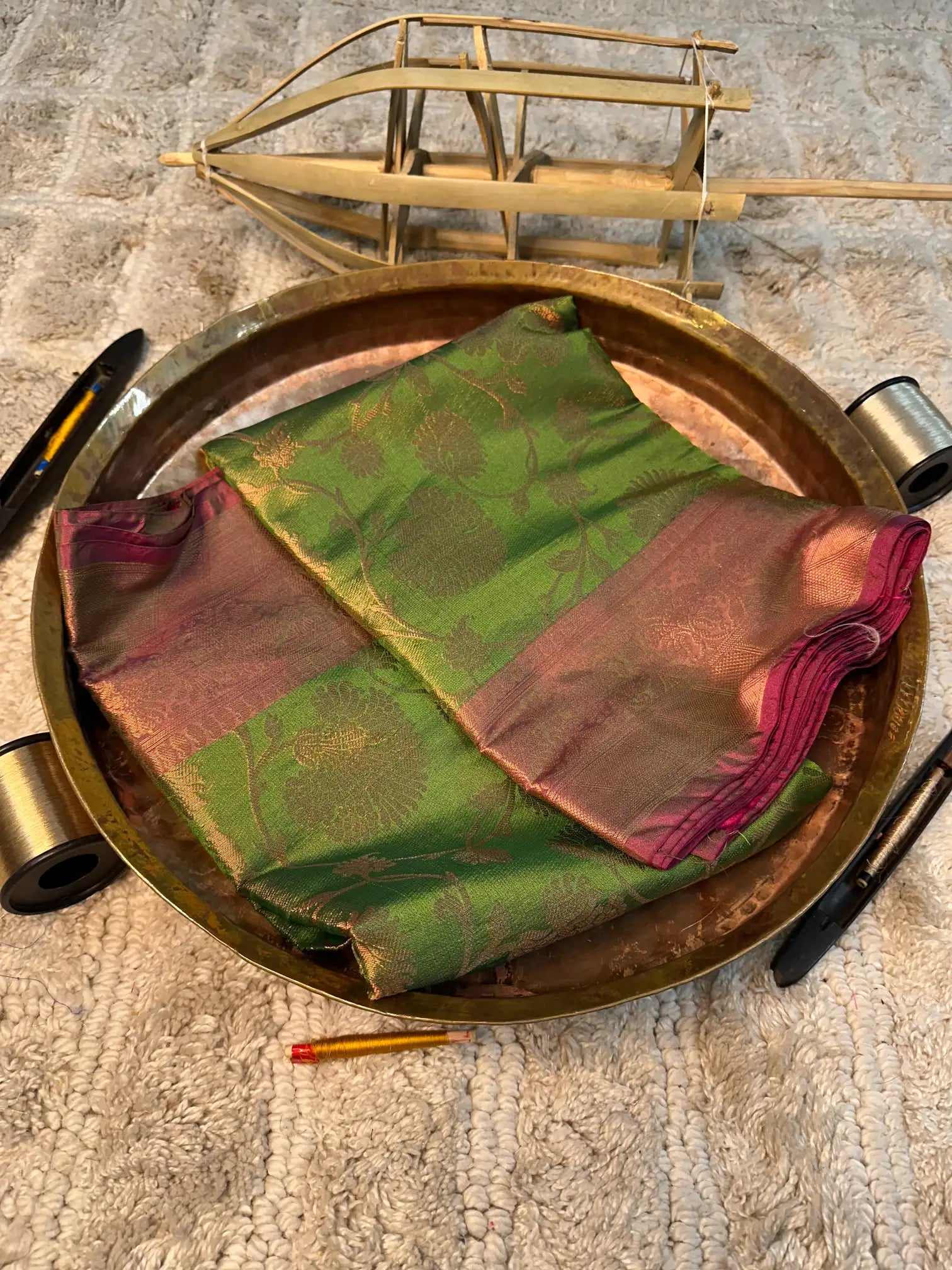 Eccentric zari weave Softsilk Banarasi saree