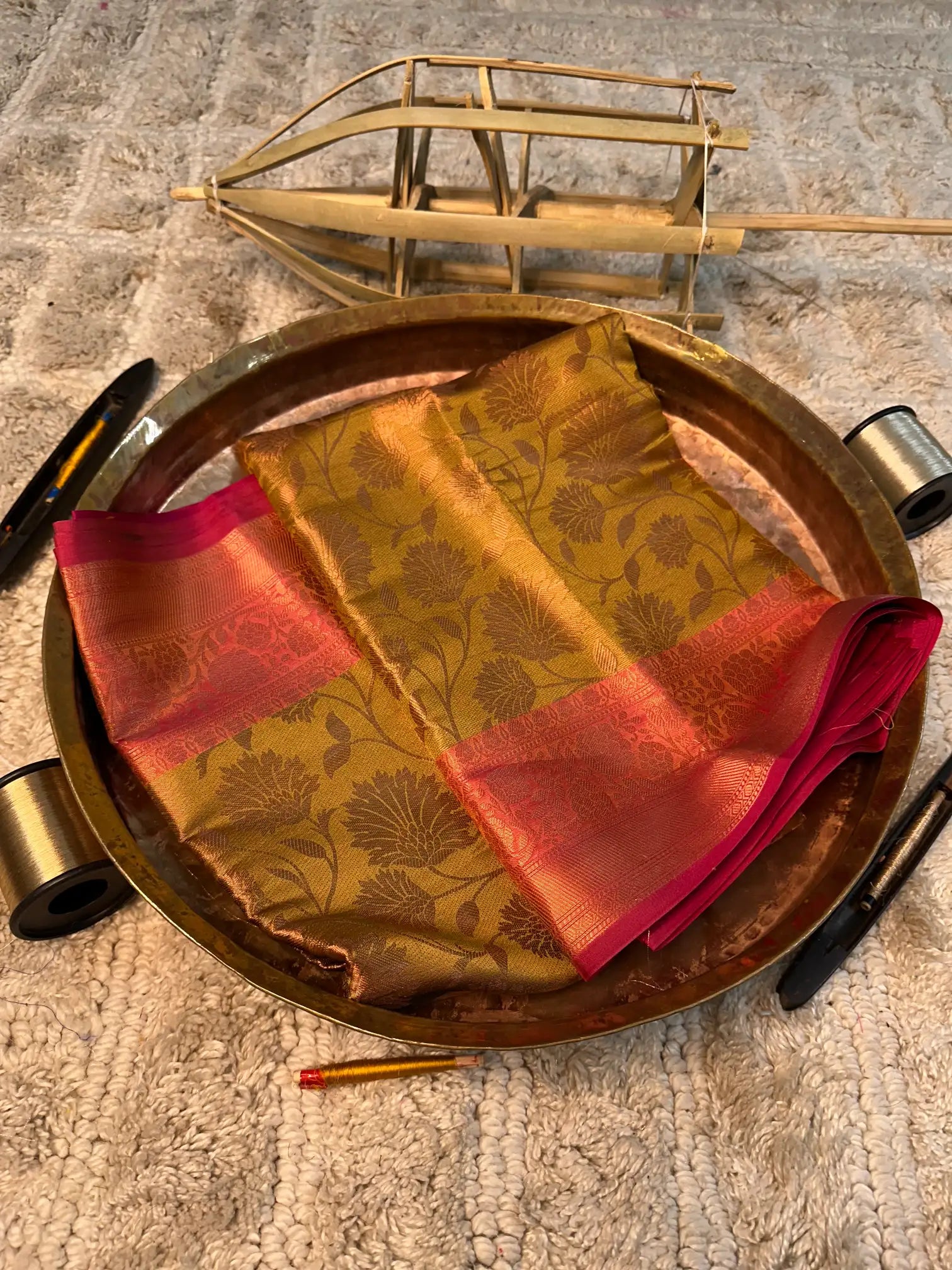Eccentric zari weave Softsilk Banarasi saree