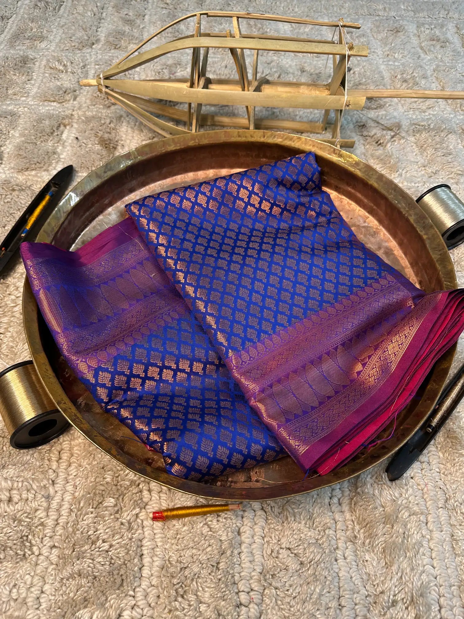 Eccentric zari weave Softsilk Banarasi saree