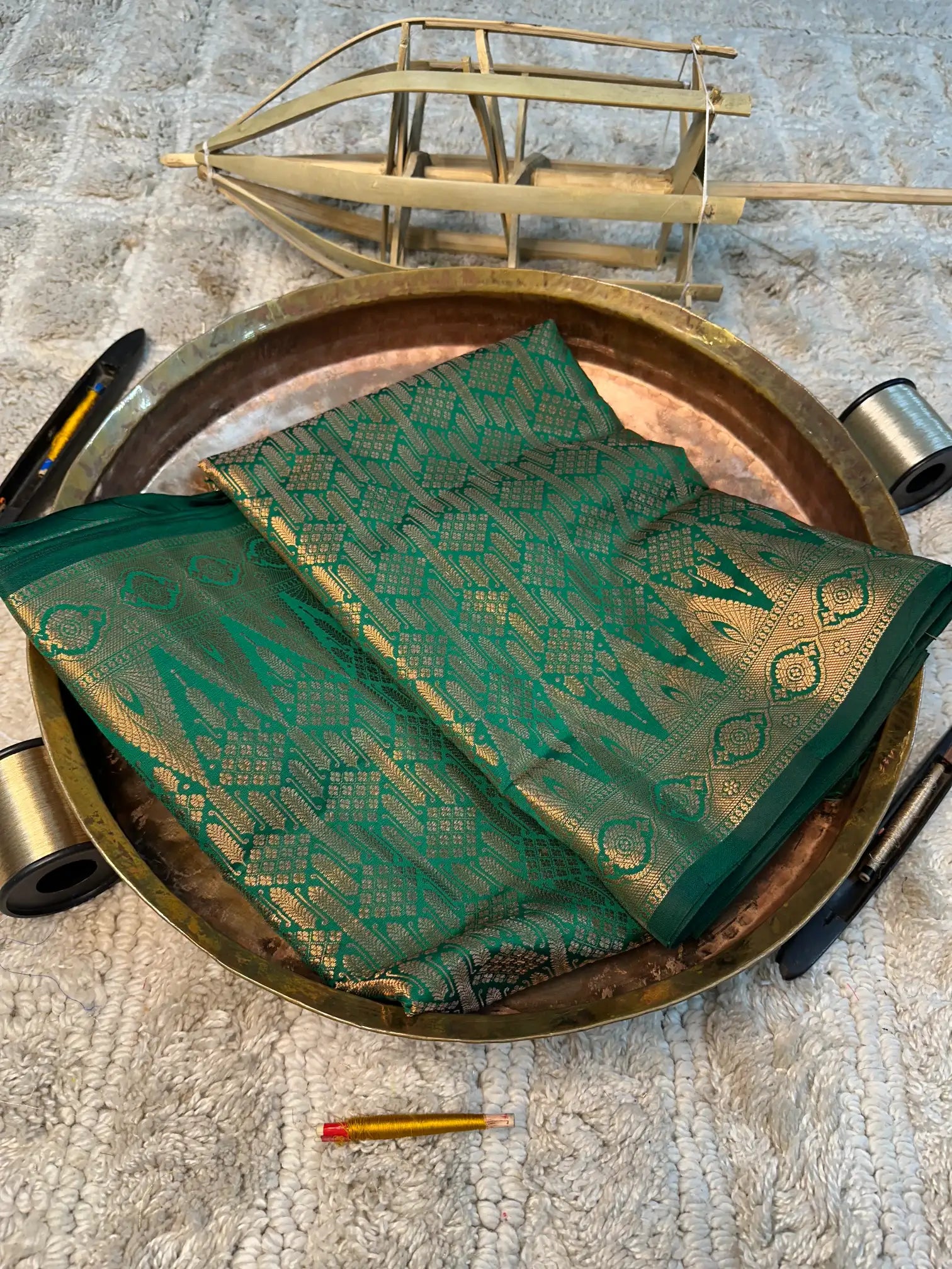Eccentric zari weave Softsilk Banarasi saree