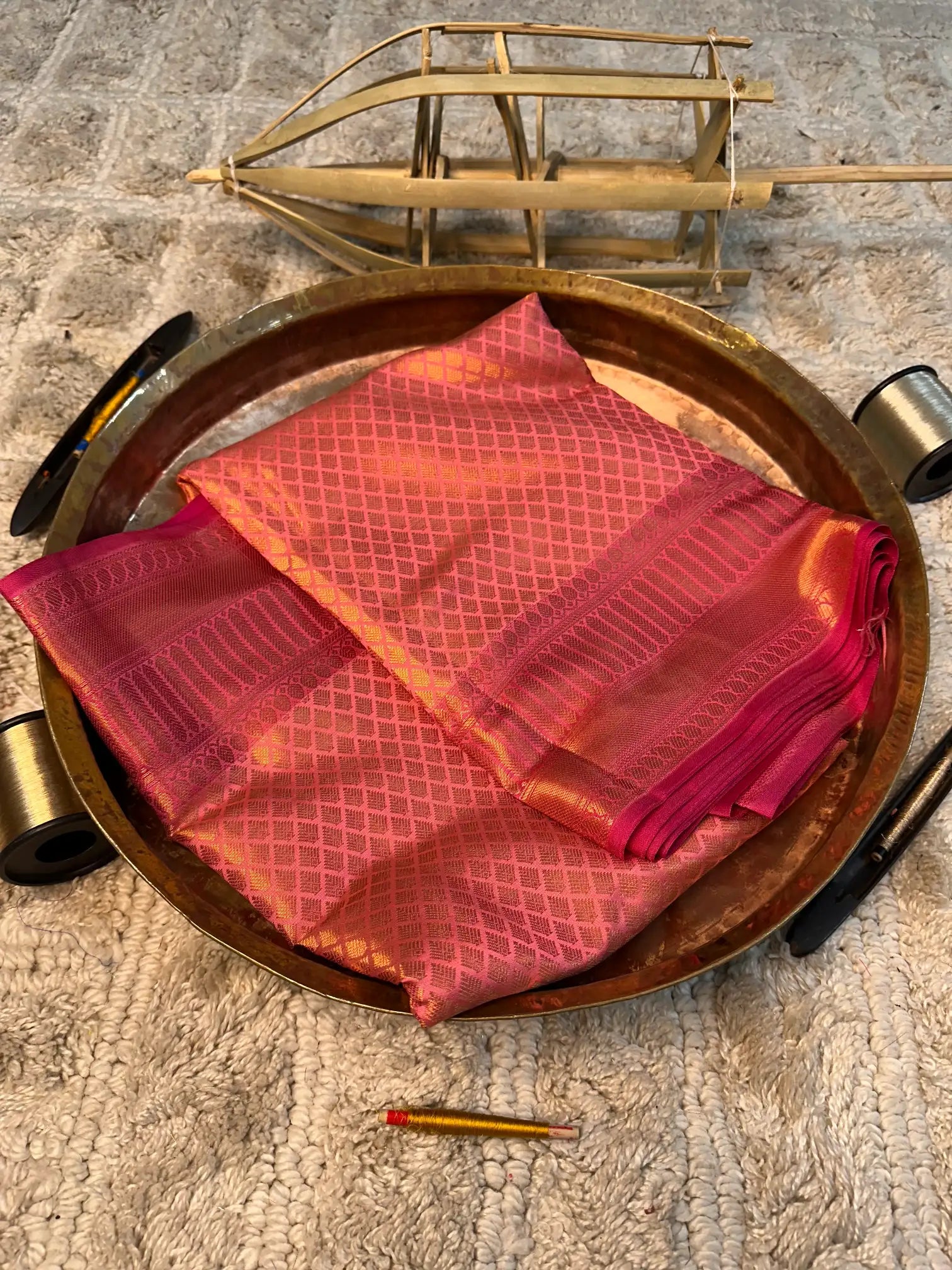 Eccentric zari weave Softsilk Banarasi saree