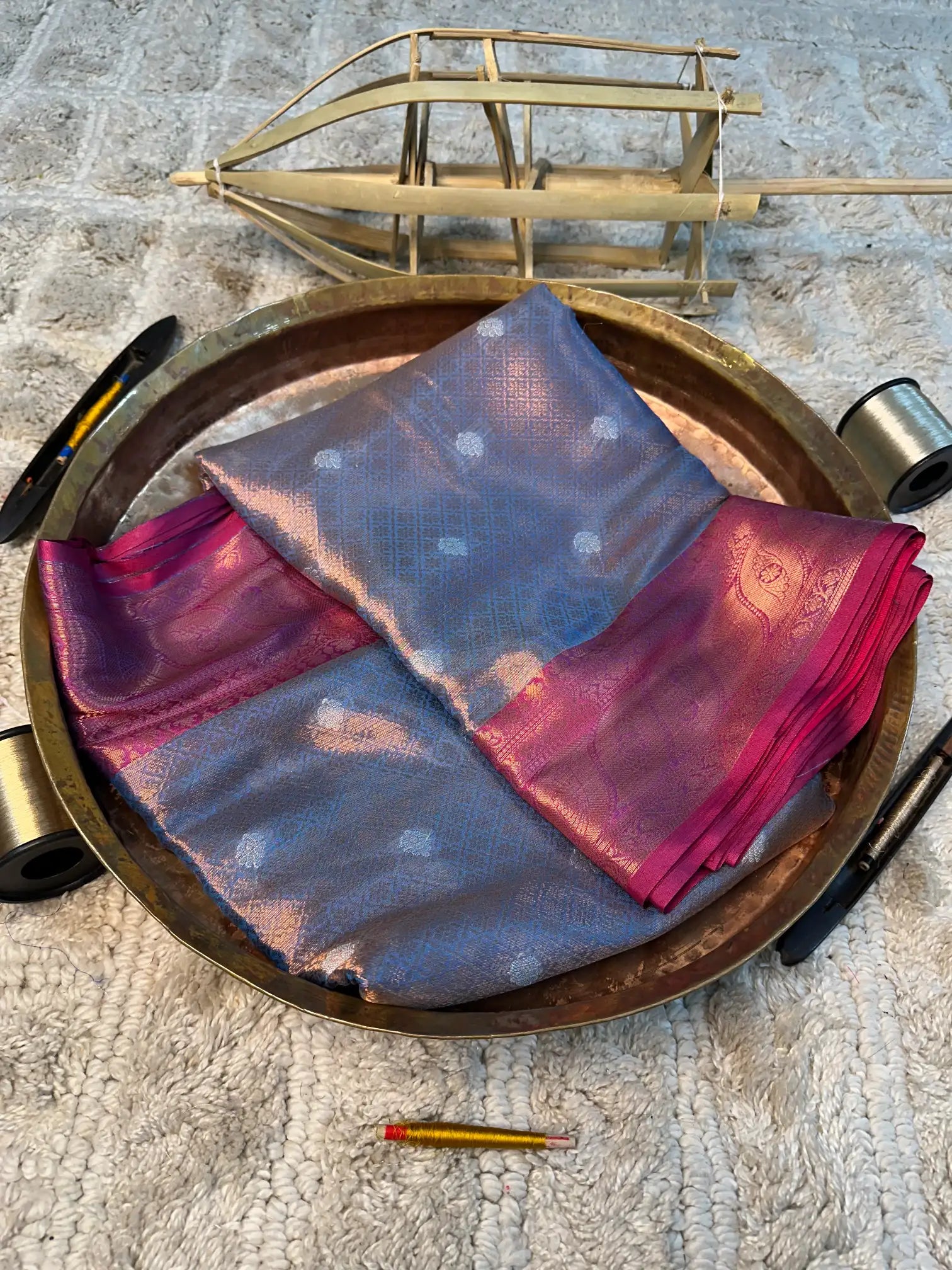 Eccentric zari weave Softsilk Banarasi saree